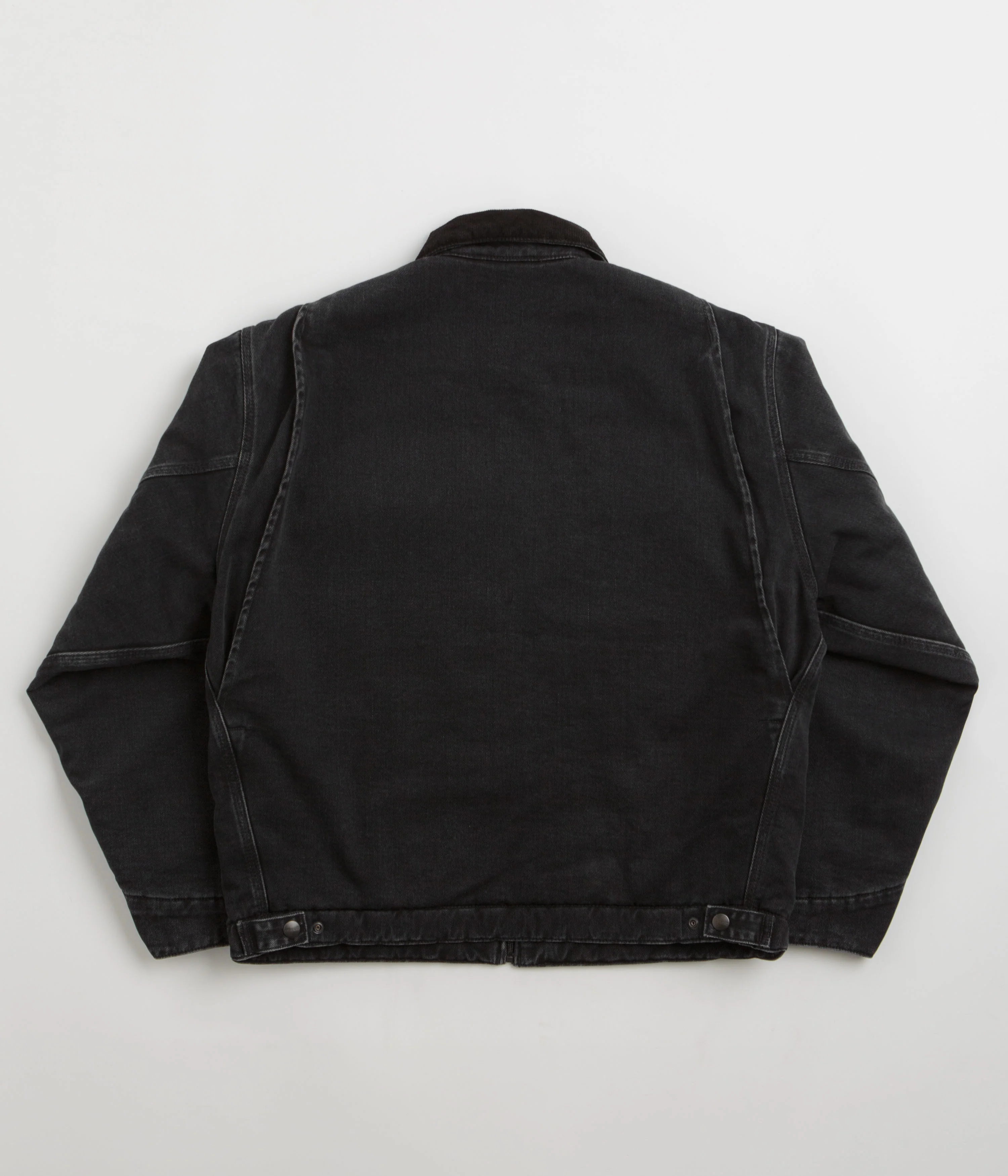 Carhartt OG Detroit Jacket - Black / Black Stone Washed - Image 3