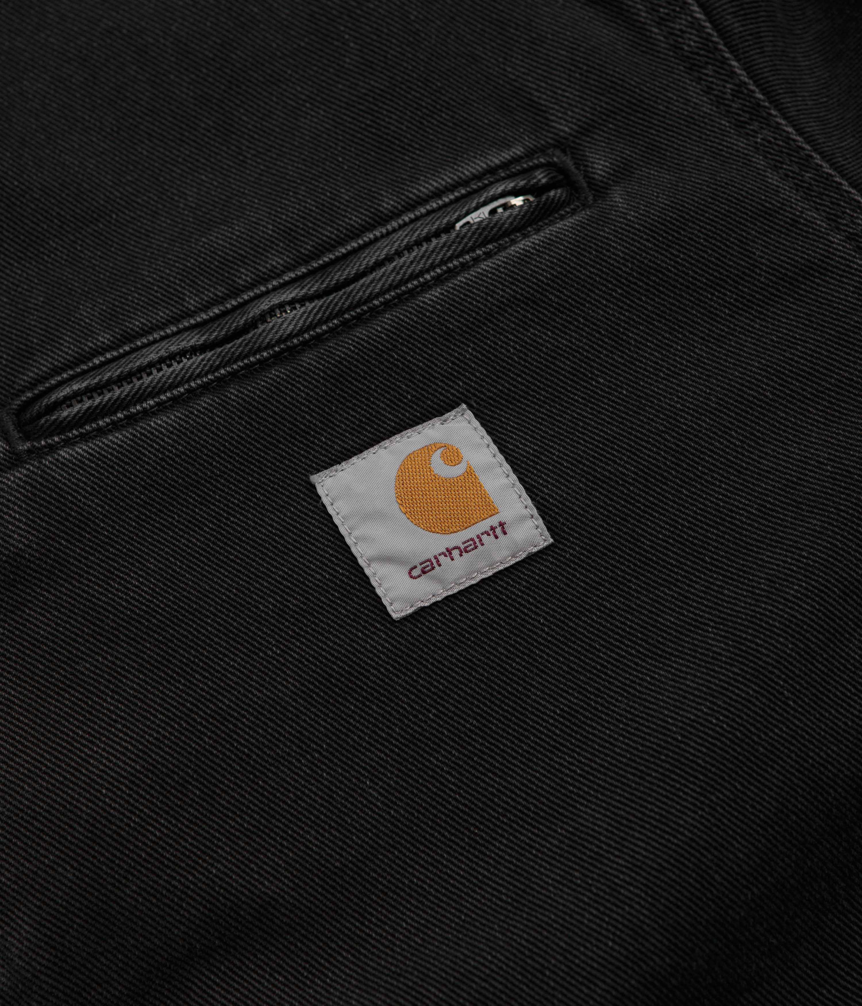Carhartt OG Detroit Jacket - Black / Black Stone Washed - Image 5