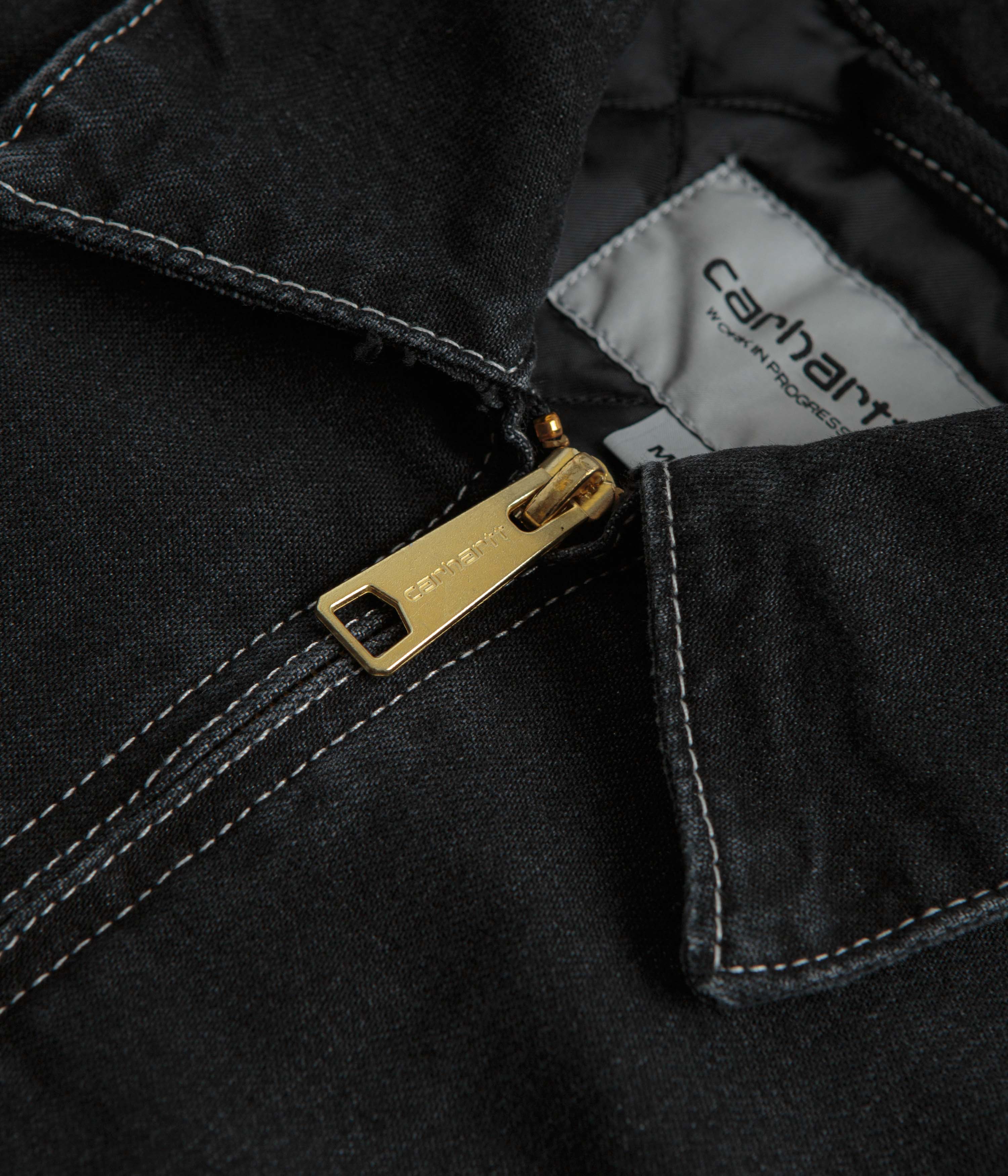 Carhartt OG Detroit Jacket - Black Stone Wash - Image 7