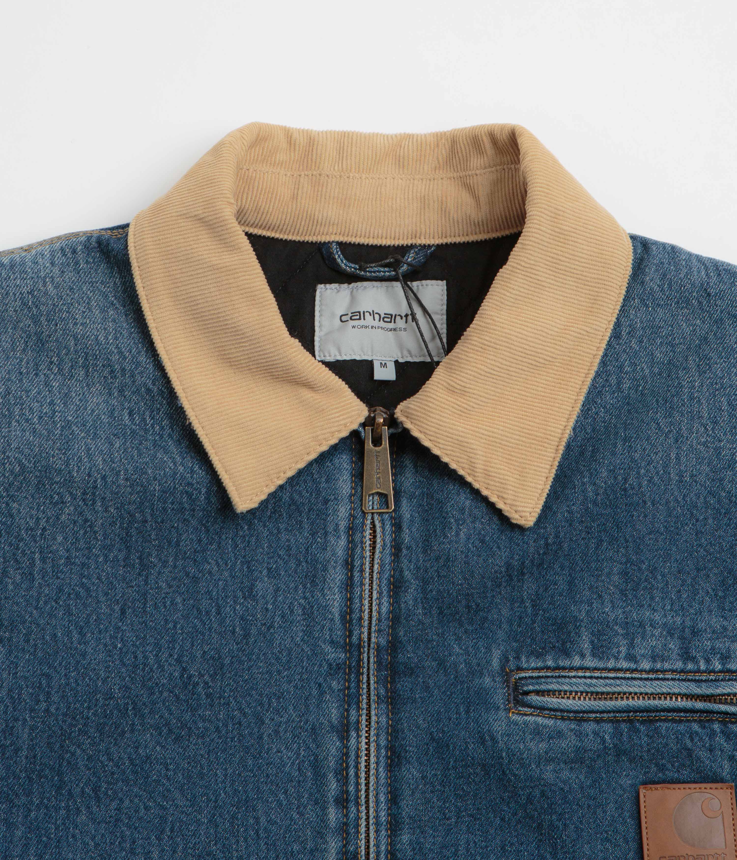 Carhartt OG Detroit Jacket - Blue / Dusty Hamilton Brown - Image 4