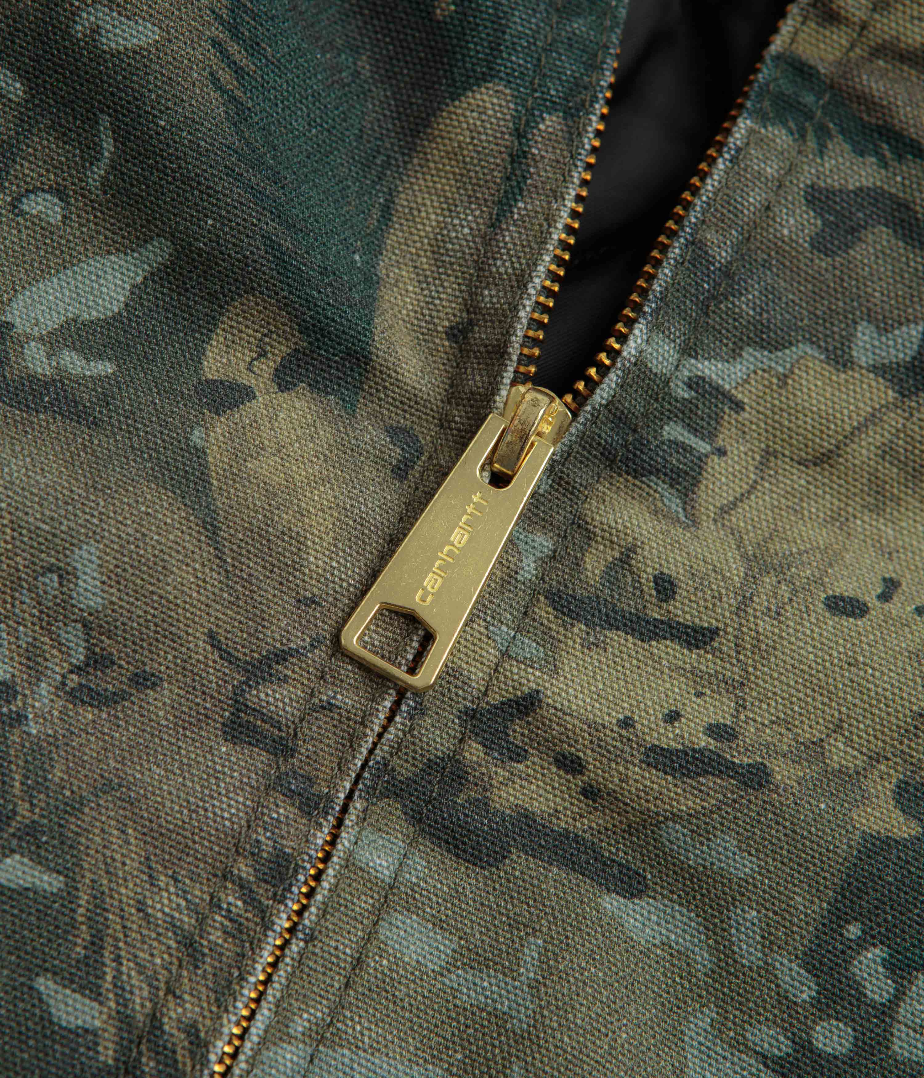Carhartt OG Detroit Jacket - Camo Combi / Green / Black Stone Washed - Image 4