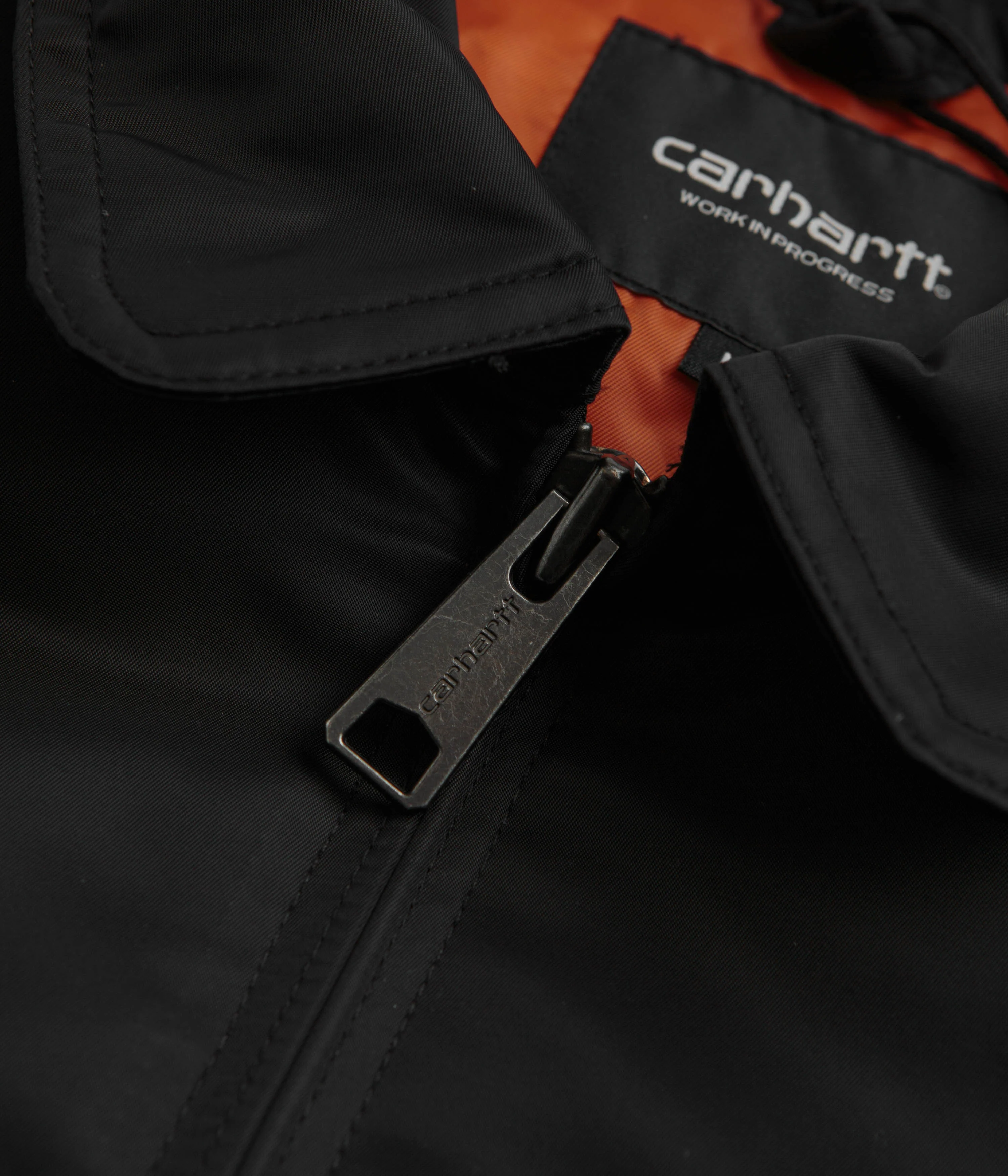 Carhartt Olten Bomber Jacket - Black / Turmeric - Image 6