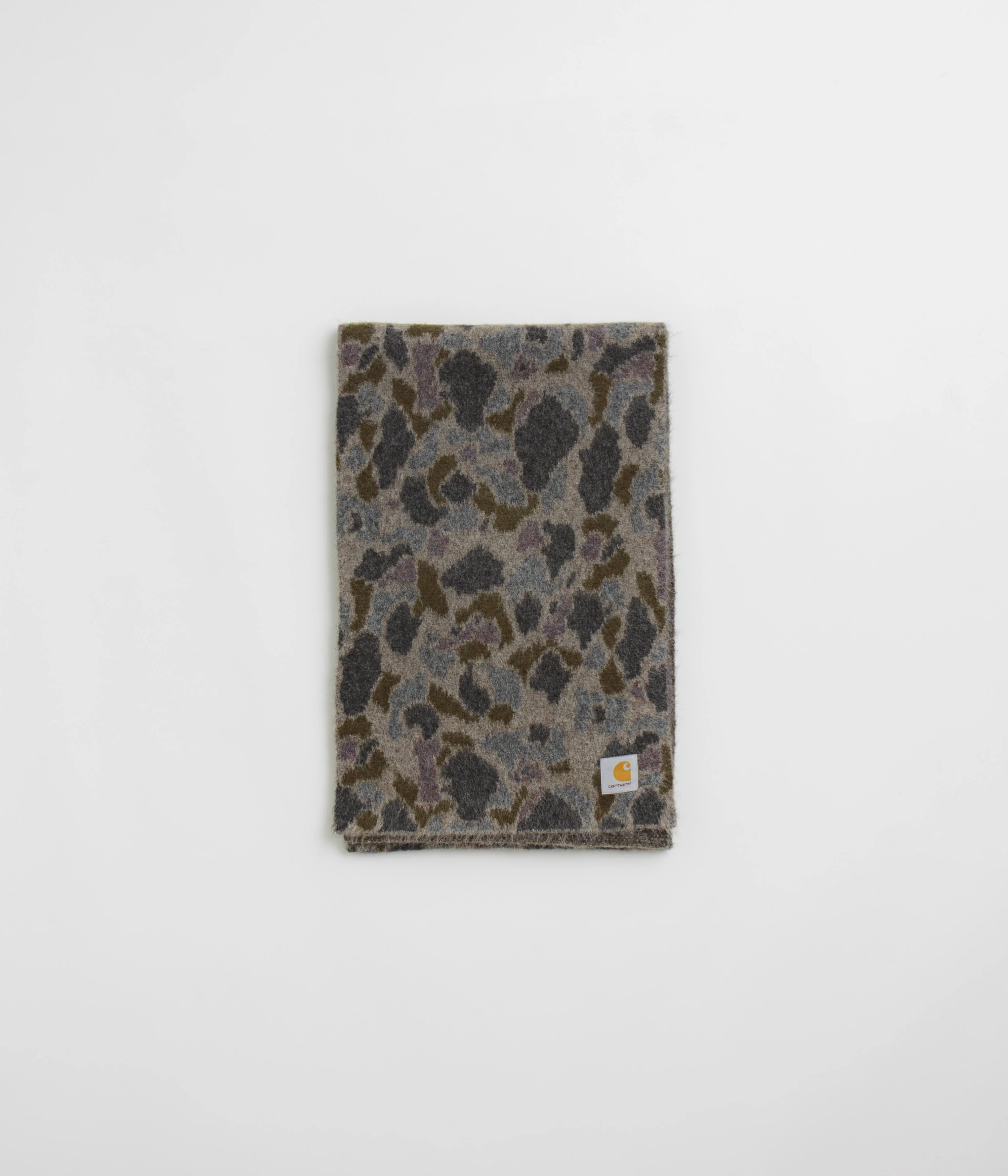 Carhartt Palmer Scarf - Camo Duck Jacquard / Grey - Image 3