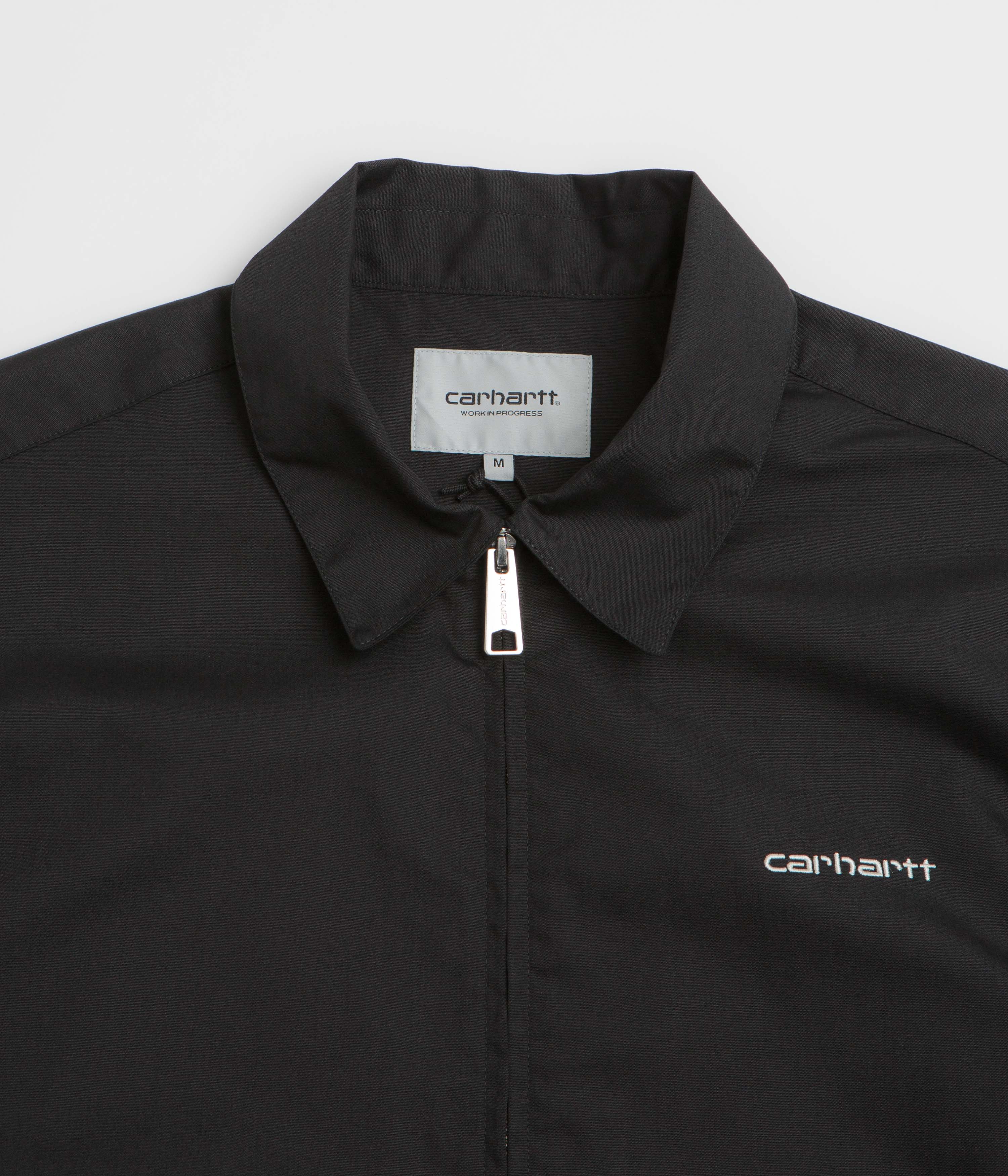 Carhartt Postal Full Zip Short Sleeve Shirt - Black / Wax - Image 2