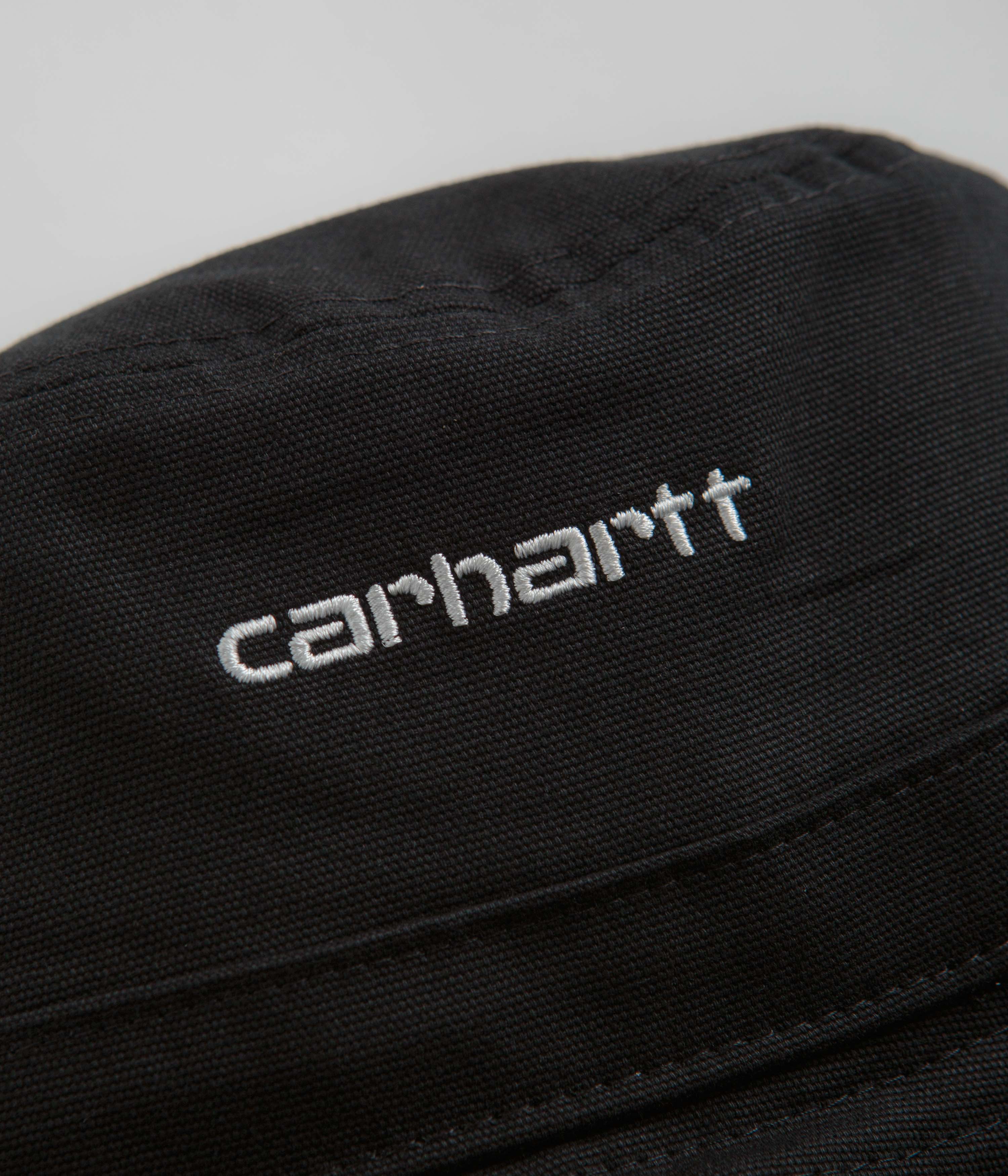 Carhartt Script Bucket Hat - Black / White - Image 4