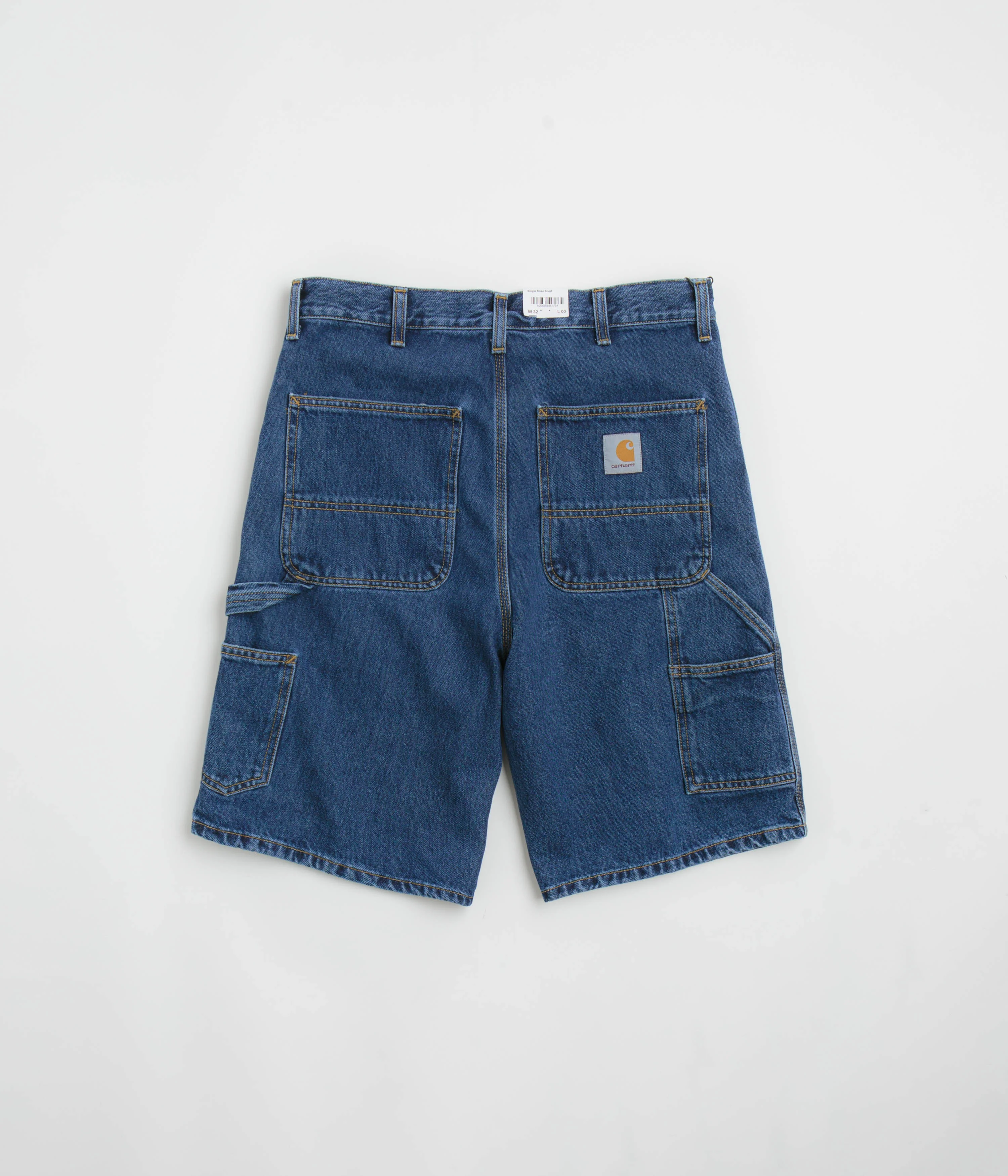 Carhartt Single Knee Shorts - Stone Washed Blue - Image 3