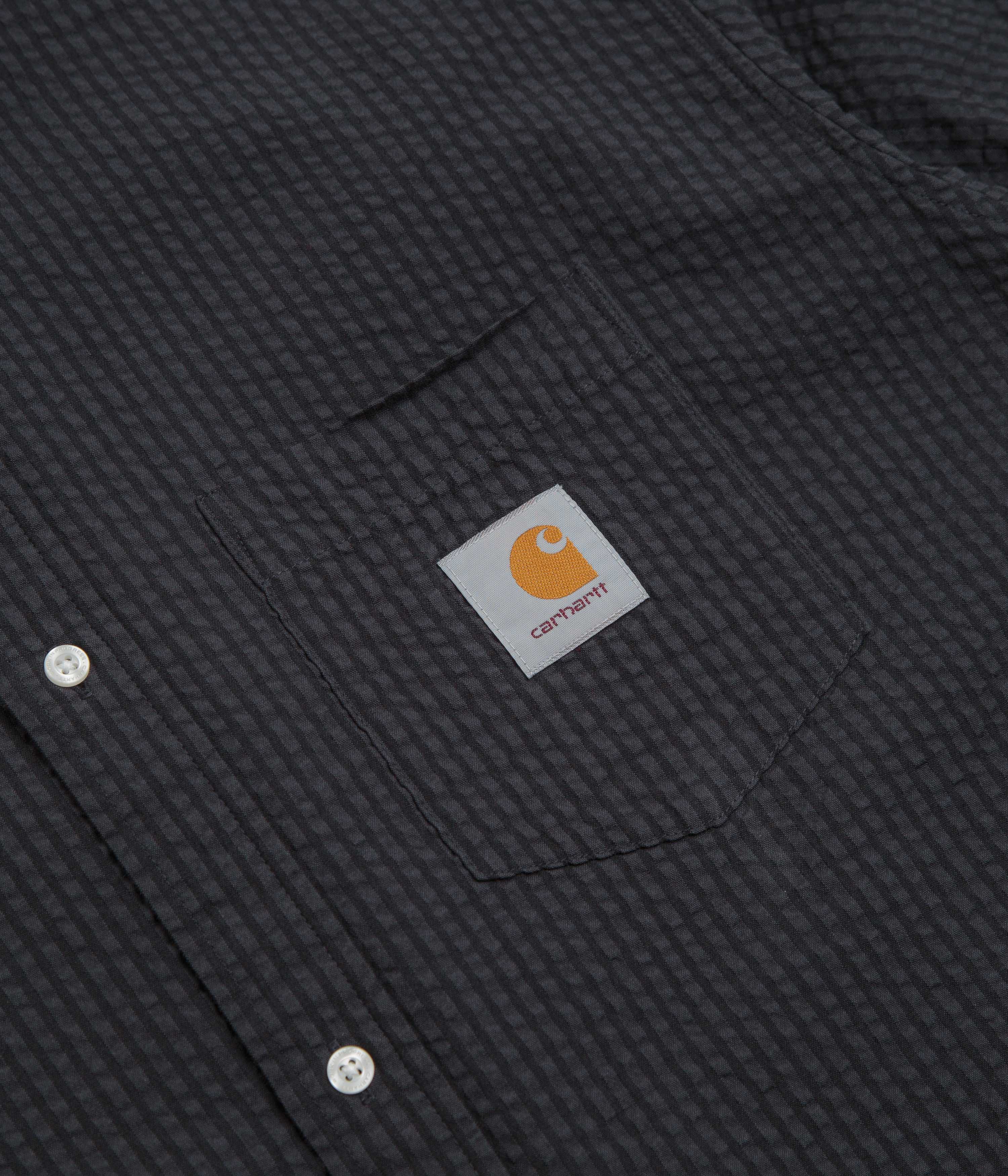 Carhartt Toland Short Sleeve Shirt - Toland Stripe / Black - Image 3