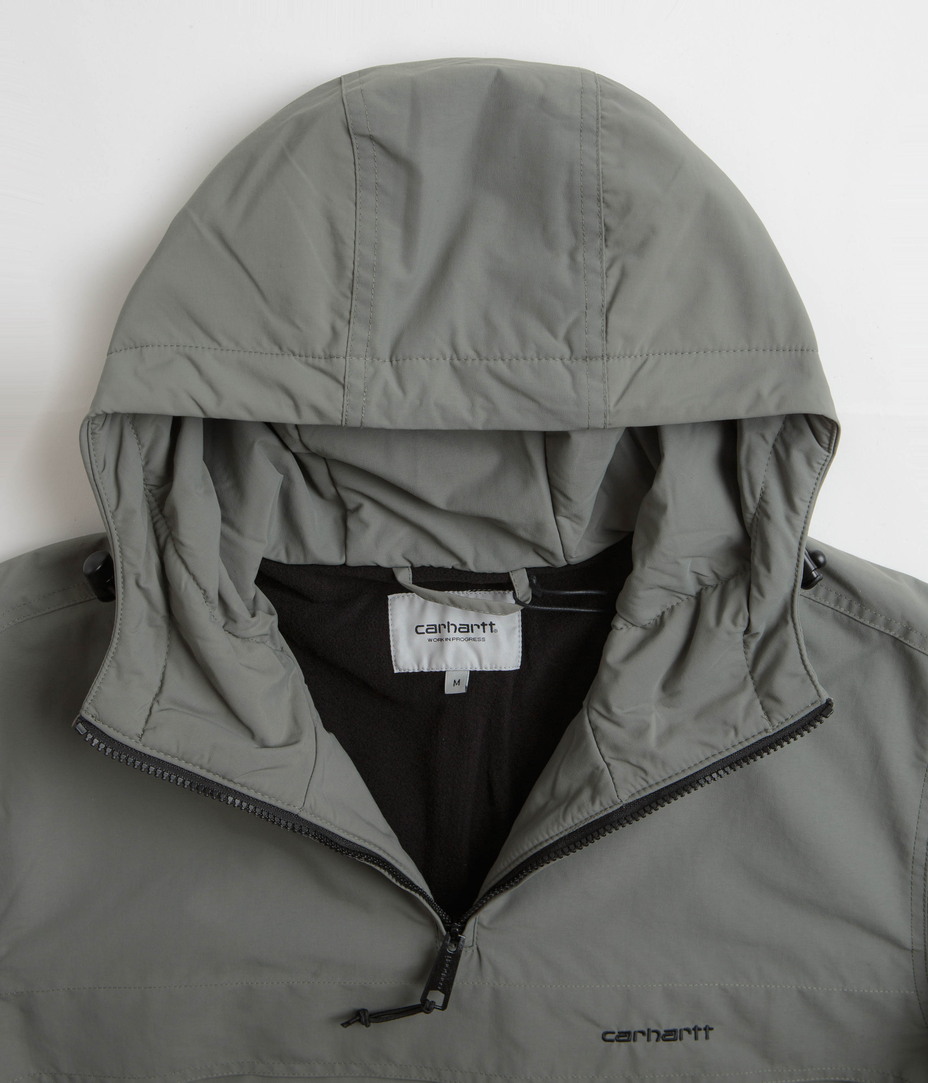 Carhartt Windbreaker Pullover Jacket - Smoke Green / Black - Image 5