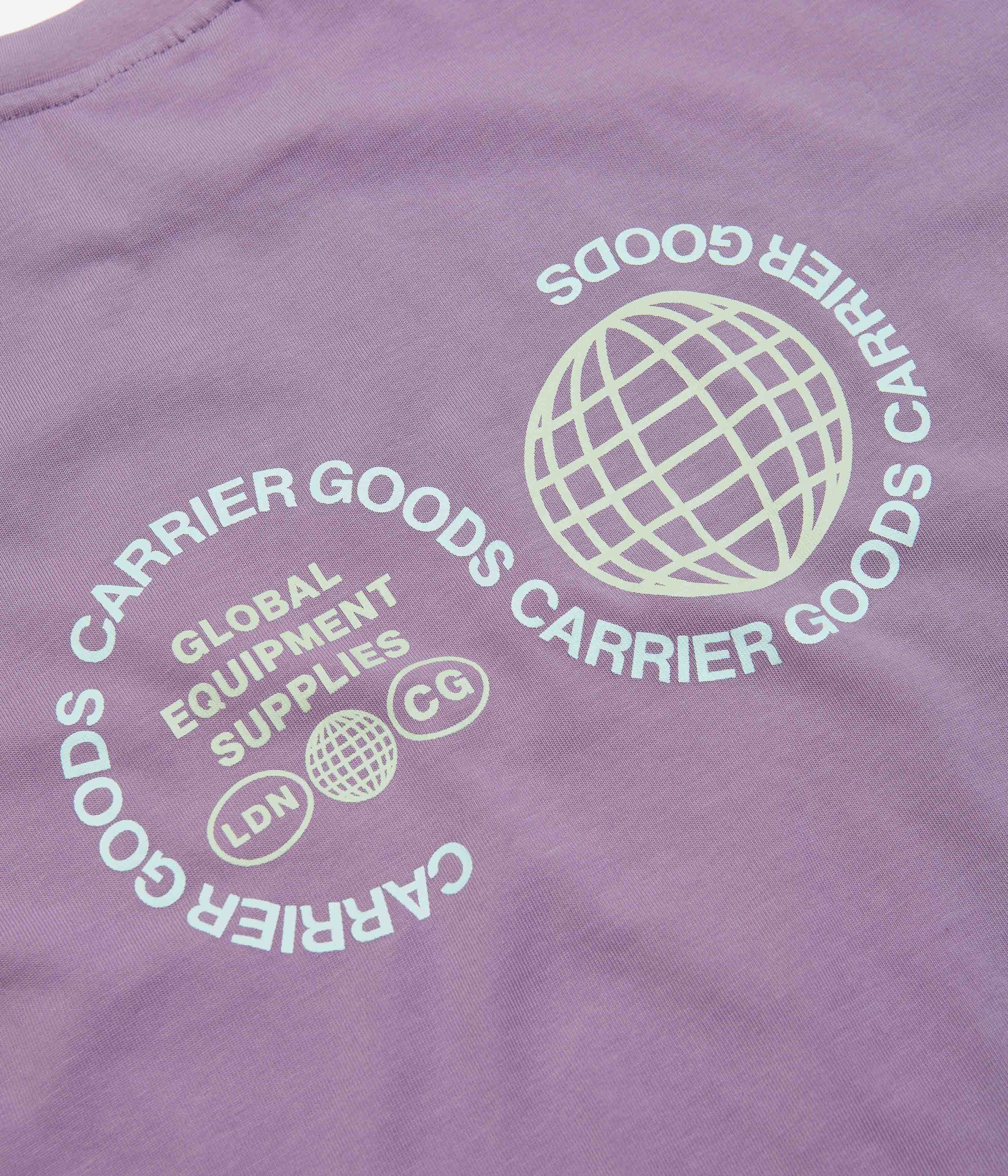 Carrier Goods Globe T-Shirt - Purple Sage - Image 7