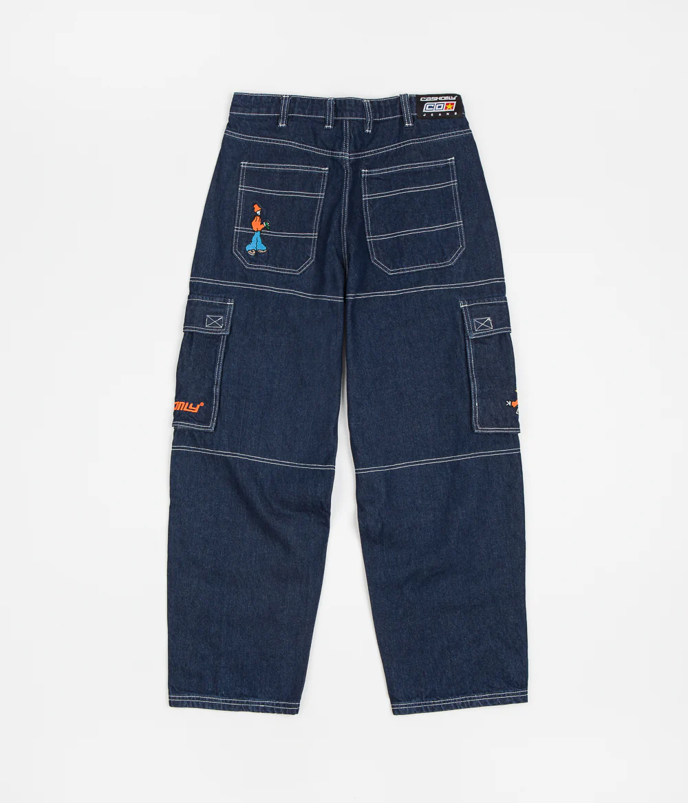 Cash Only Aleka Cargo Jeans - Dark Indigo - Image 3