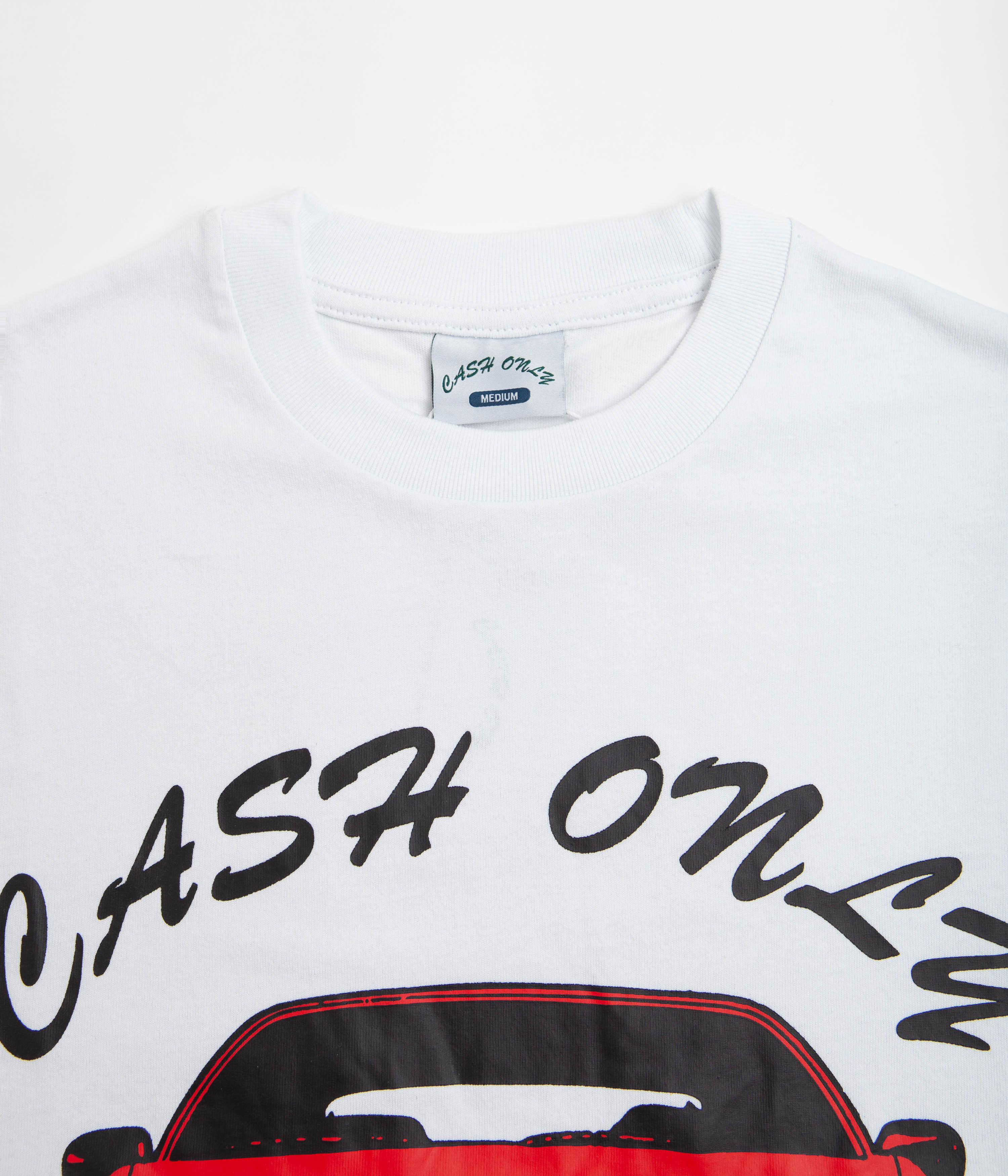 Cash Only Car T-Shirt - White - Image 3