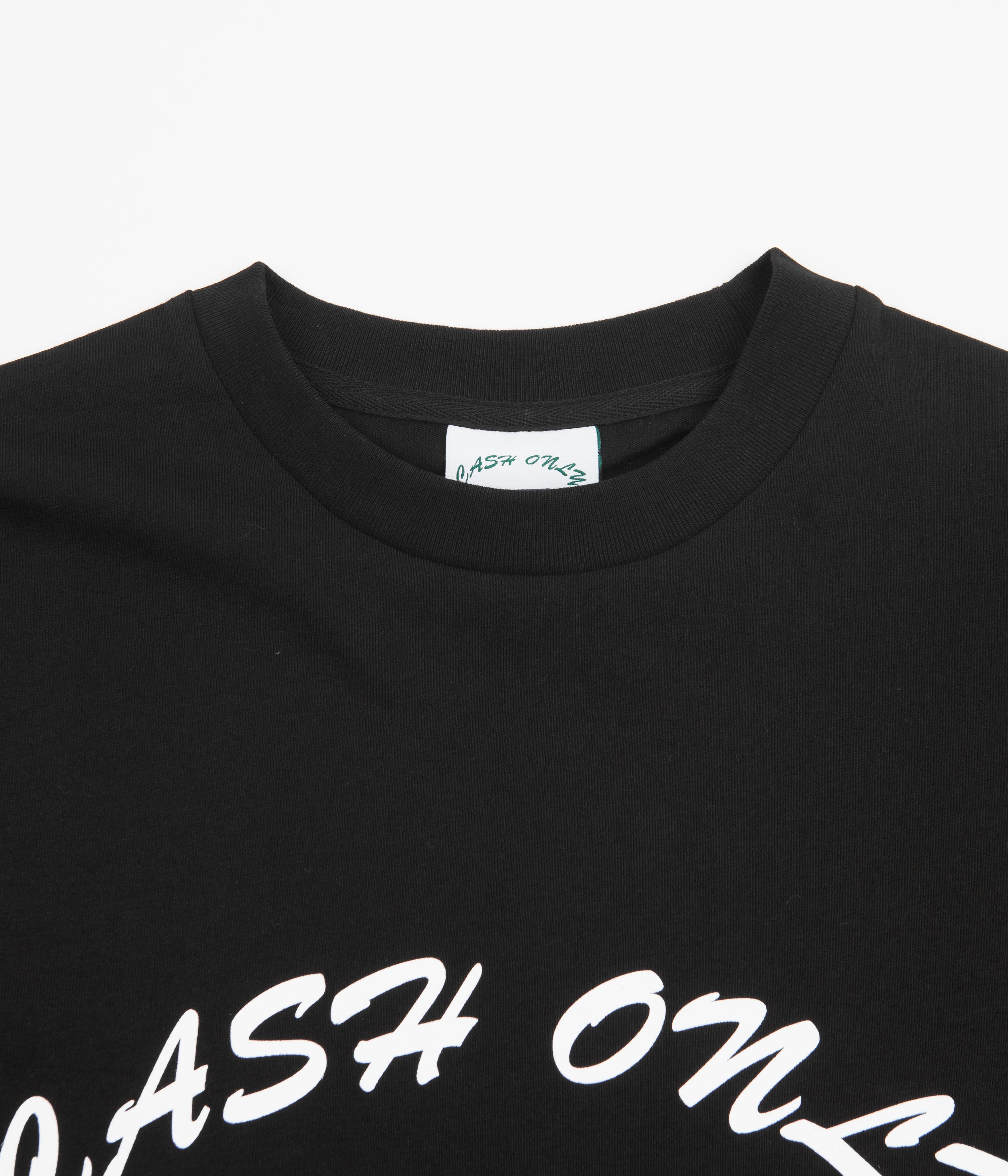 Cash Only Logo T-Shirt - Black / White - Image 2