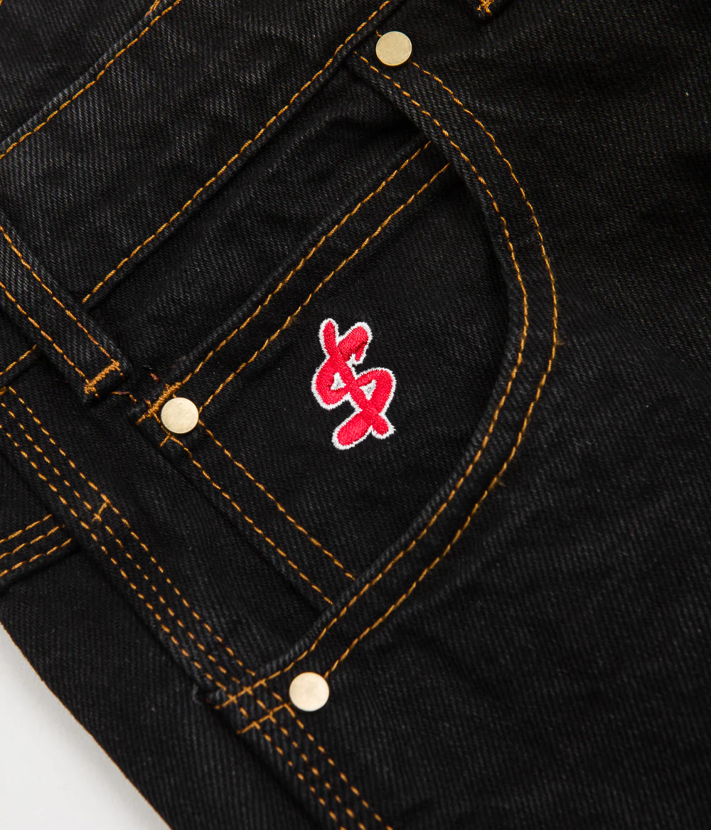 Cash Only Wrecking Baggy Jeans - Washed Black - Image 7