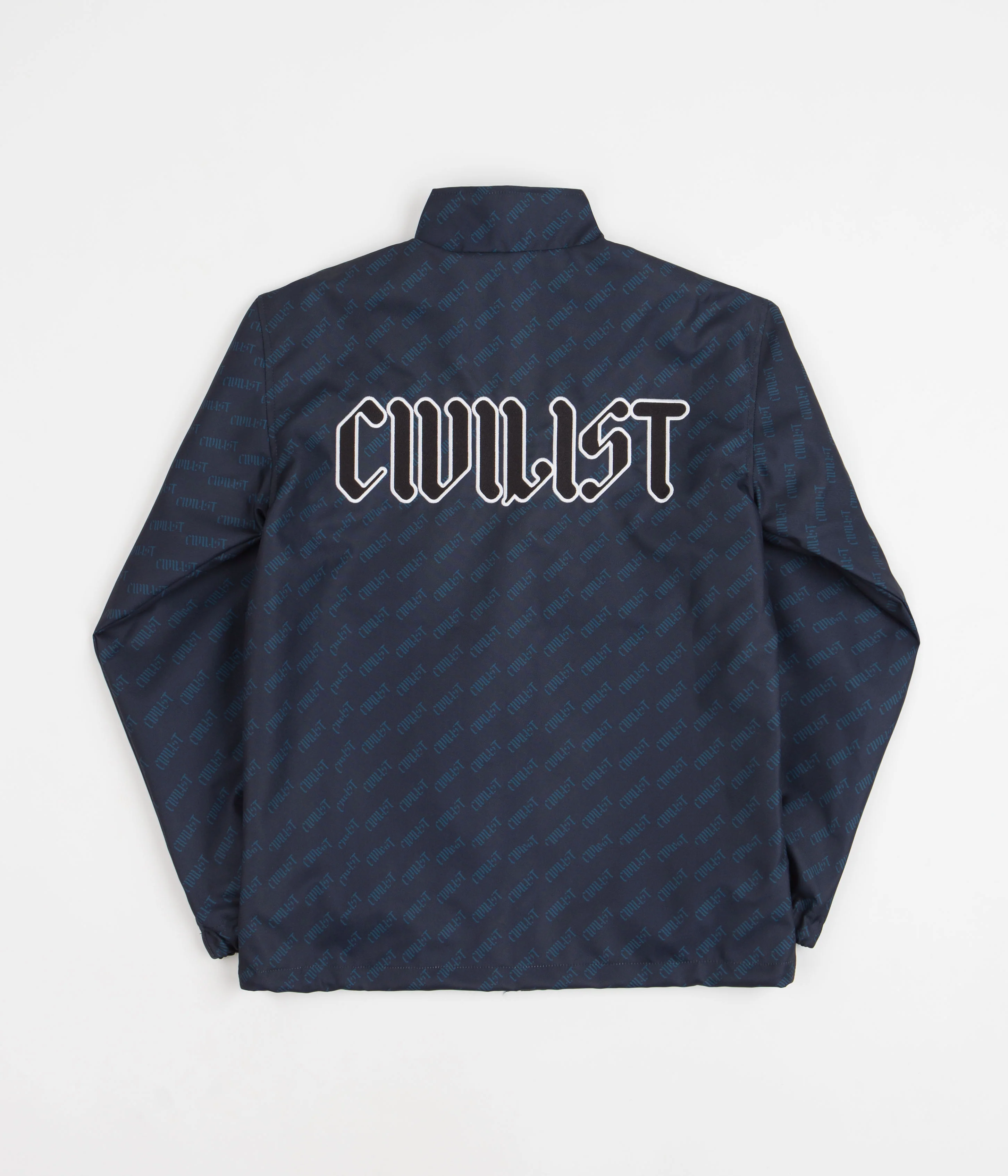 Civilist Allover Summer Track Jacket - Dark Navy / Petrol - Image 5