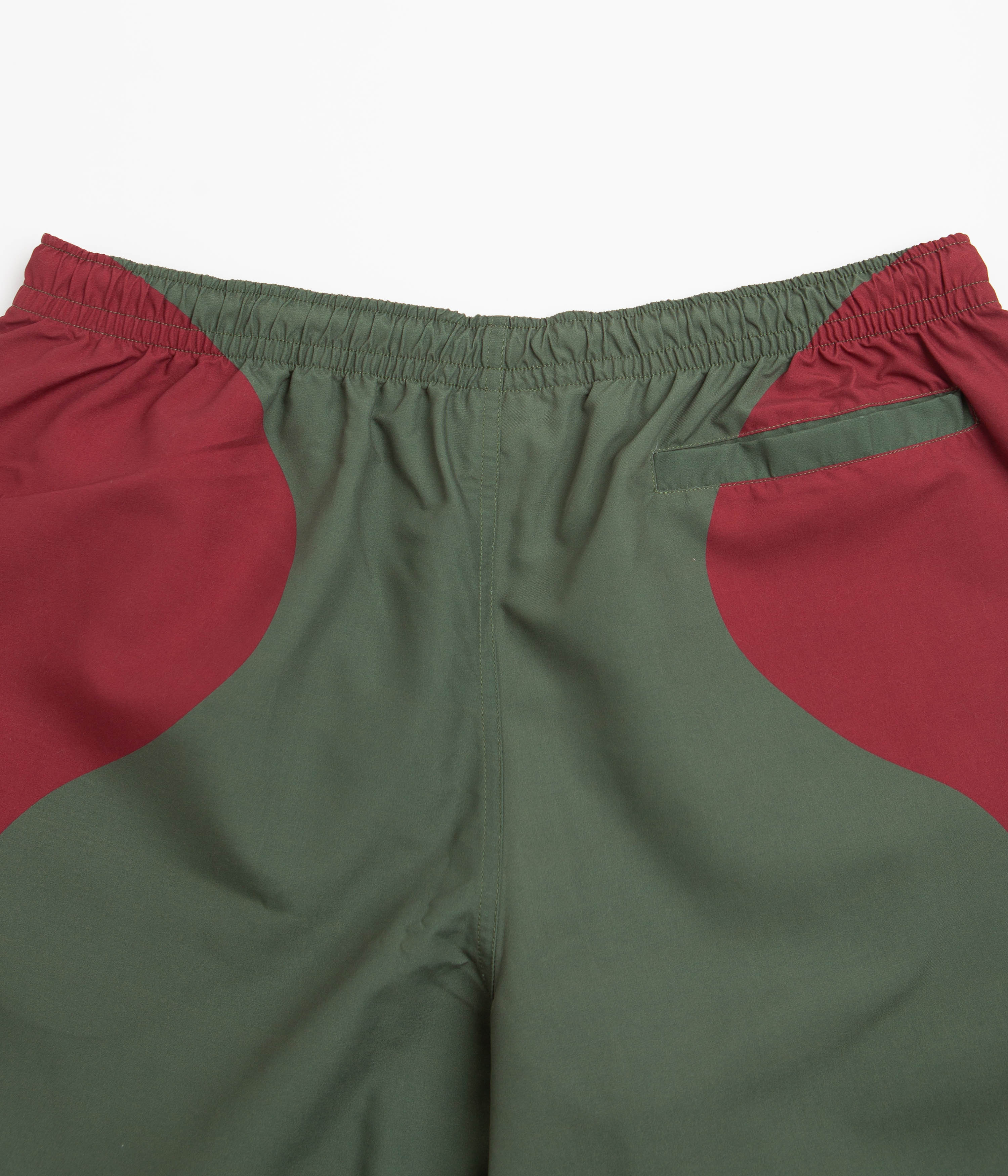 Civilist Butterfly Shorts - Bordeaux / Olive - Image 6