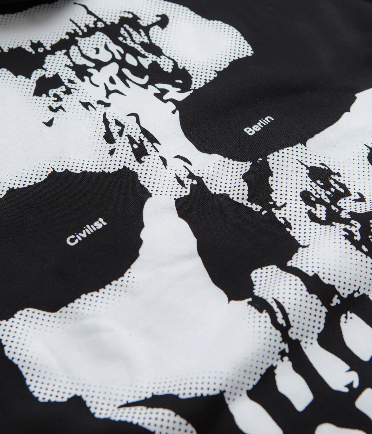 Civilist Skull Hoodie - Black - Image 5