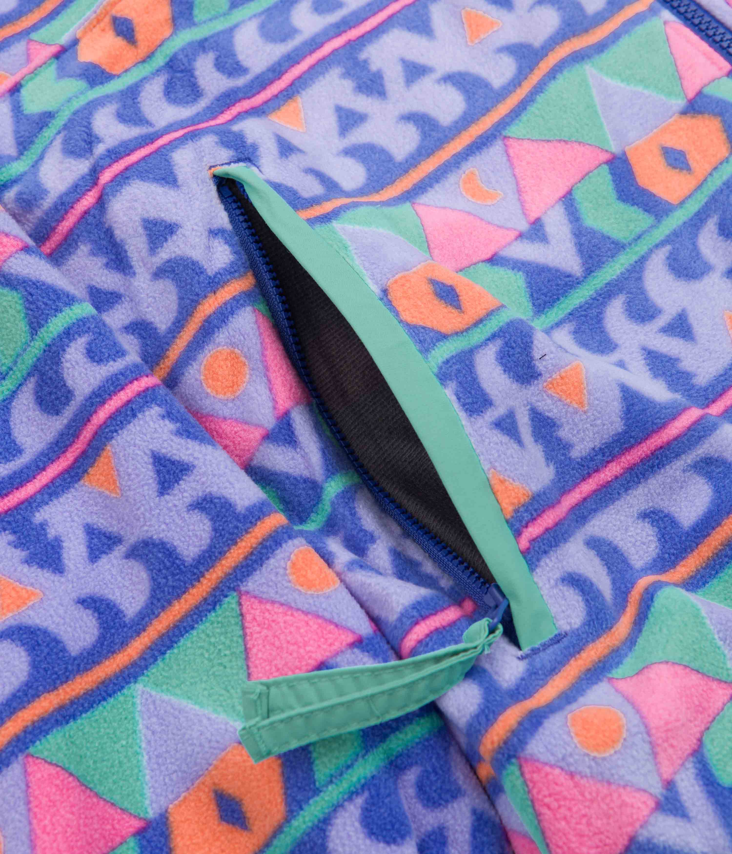 Columbia Back Bowl Lightweight Fleece - Purple Lotus Camp Blanket / Bright Aqua - Image 5