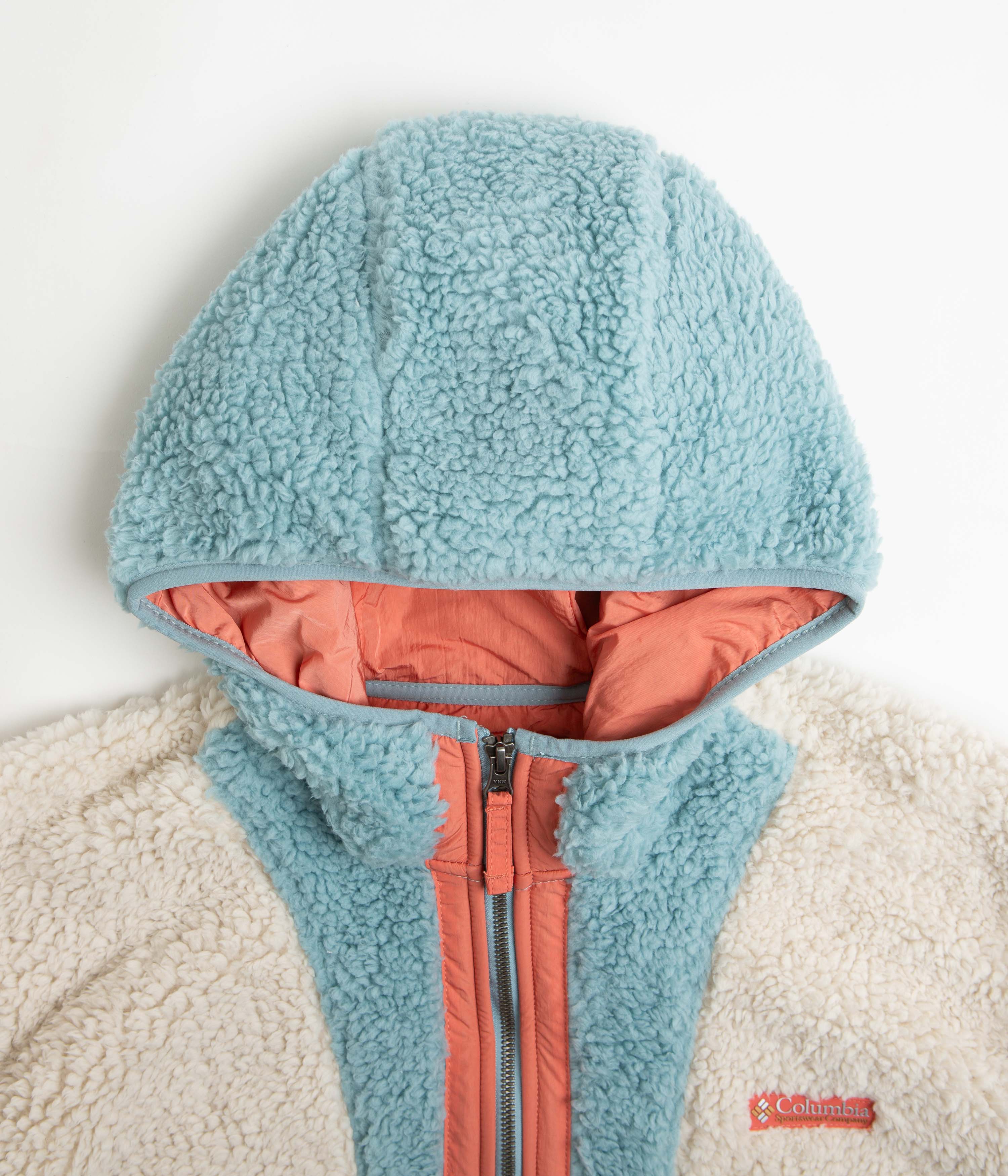 Columbia Backbowl Sherpa Hoodie - Dark Stone / Stone Blue - Image 4