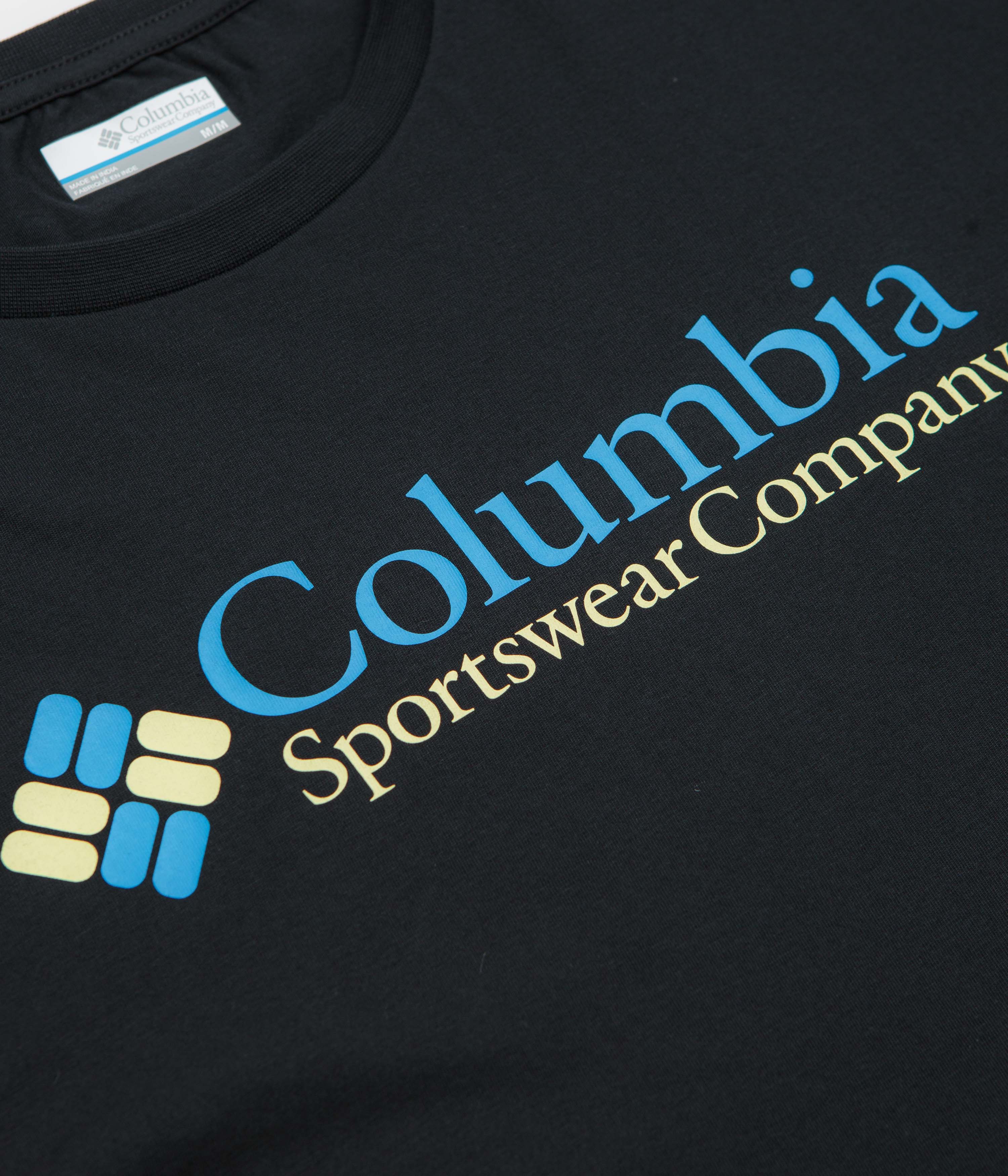 Columbia CSC Basic Logo T-Shirt - Black / CSC Retro Logo / Blue - Image 3