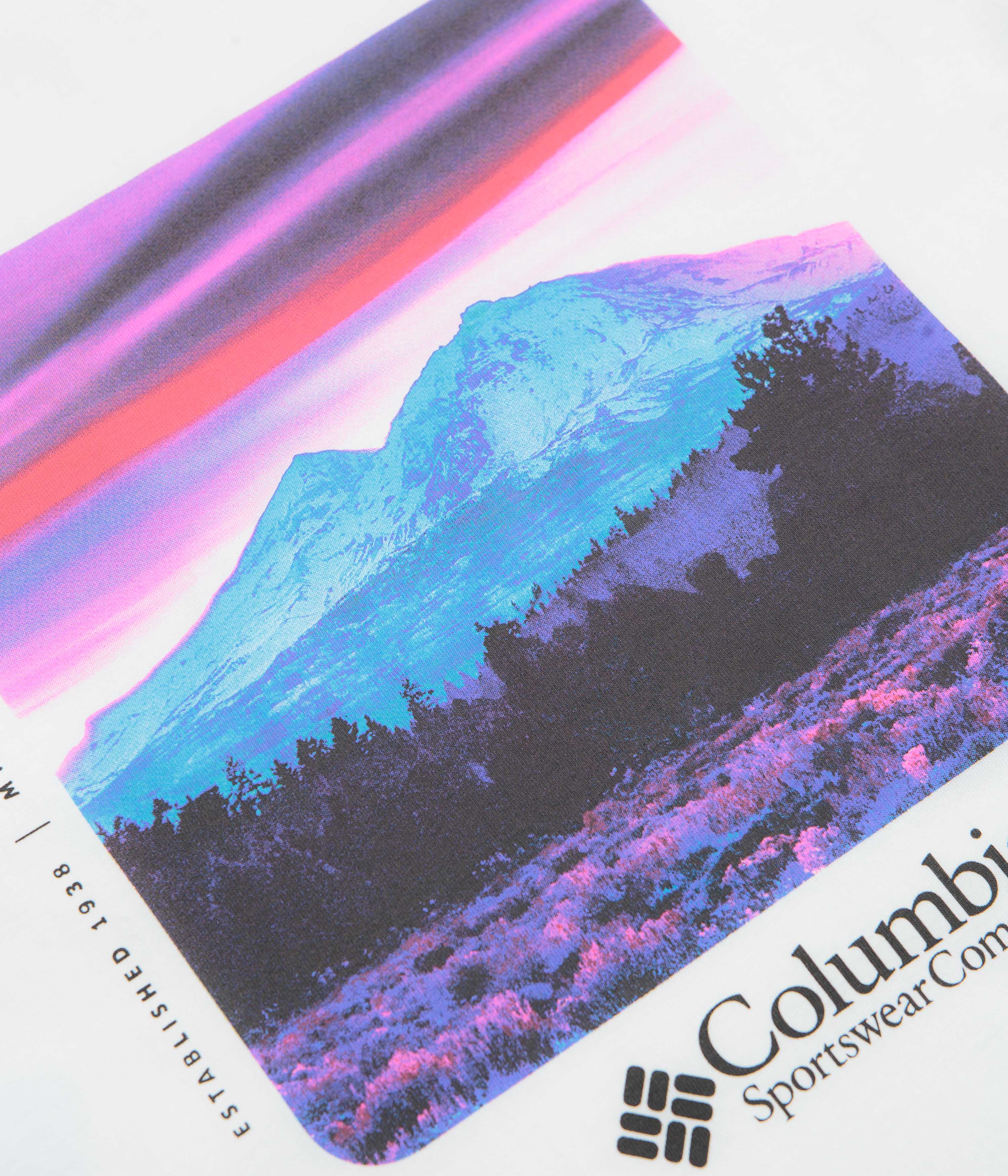 Columbia CSC Heavyweight Back Graphic T-Shirt - White / Photoreal CMYK - Image 4