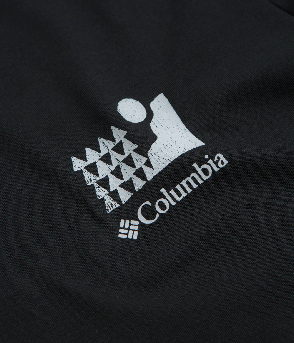 Columbia Explorers Canyon Back T-Shirt - Black / Explore Outdoors - Image 3