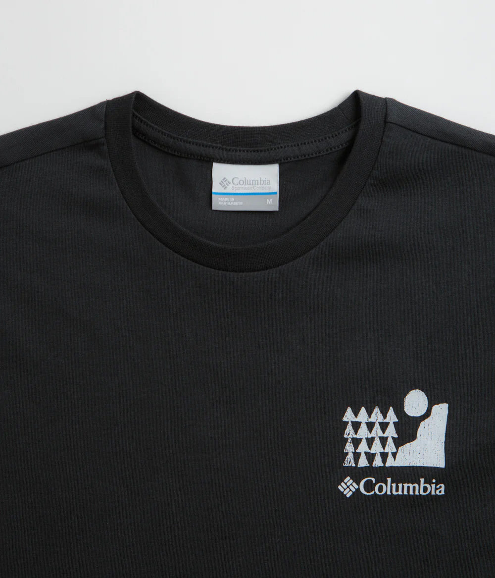 Columbia Explorers Canyon Back T-Shirt - Black / Explore Outdoors - Image 4
