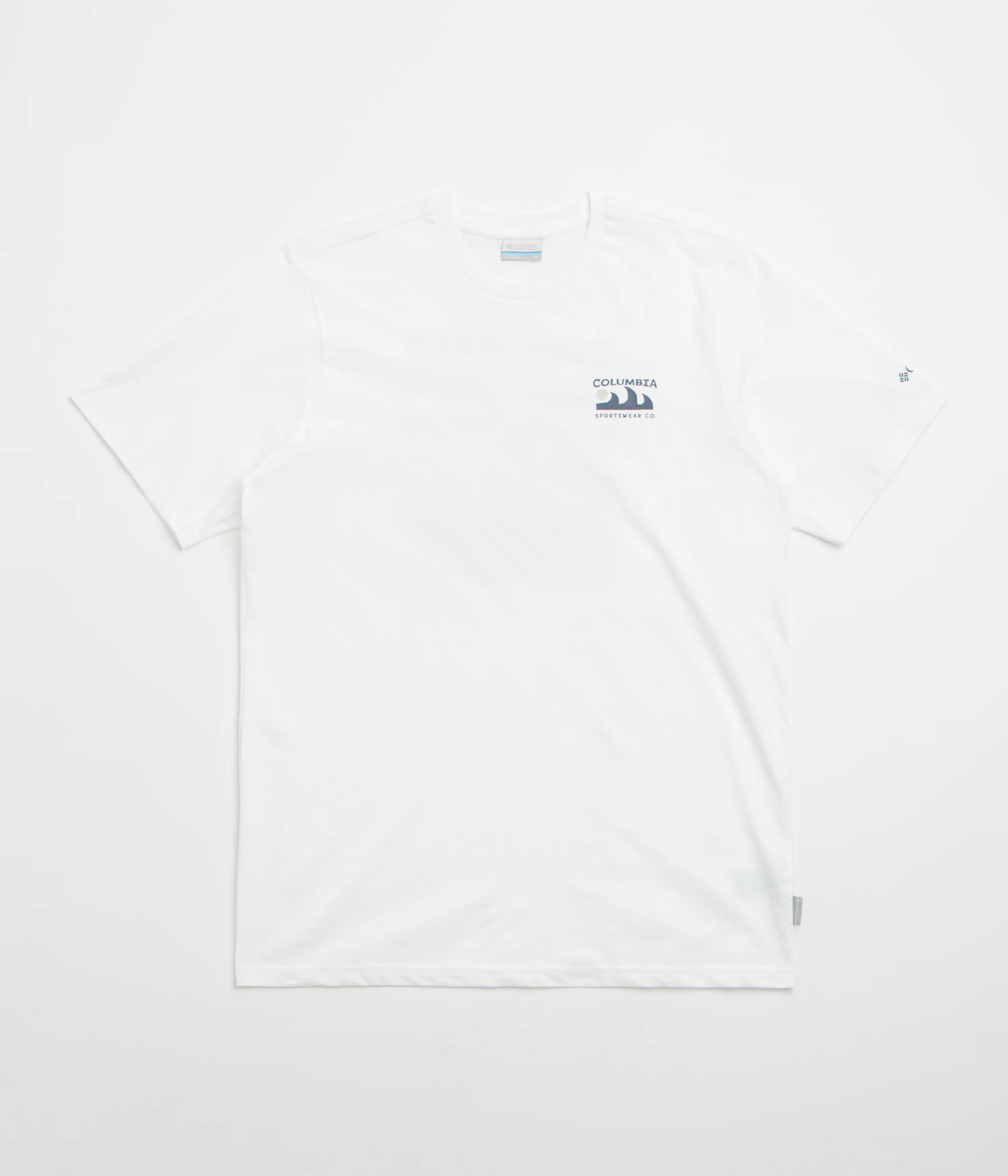 Columbia Explorers Canyon Back T-Shirt - White / Peaks and Waves - Image 2