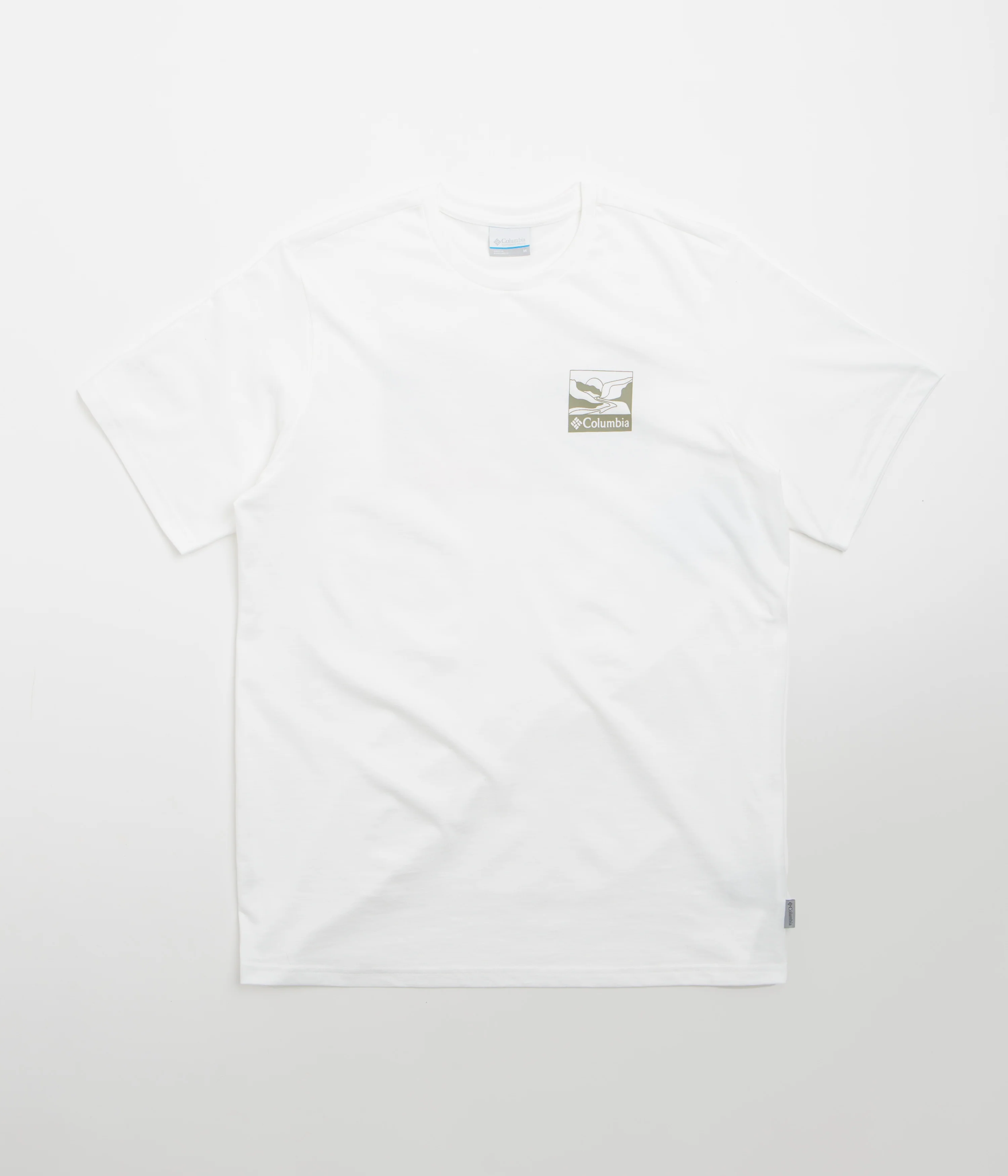 Columbia Explorers Canyon Back T-Shirt - White / Trailscape - Image 2
