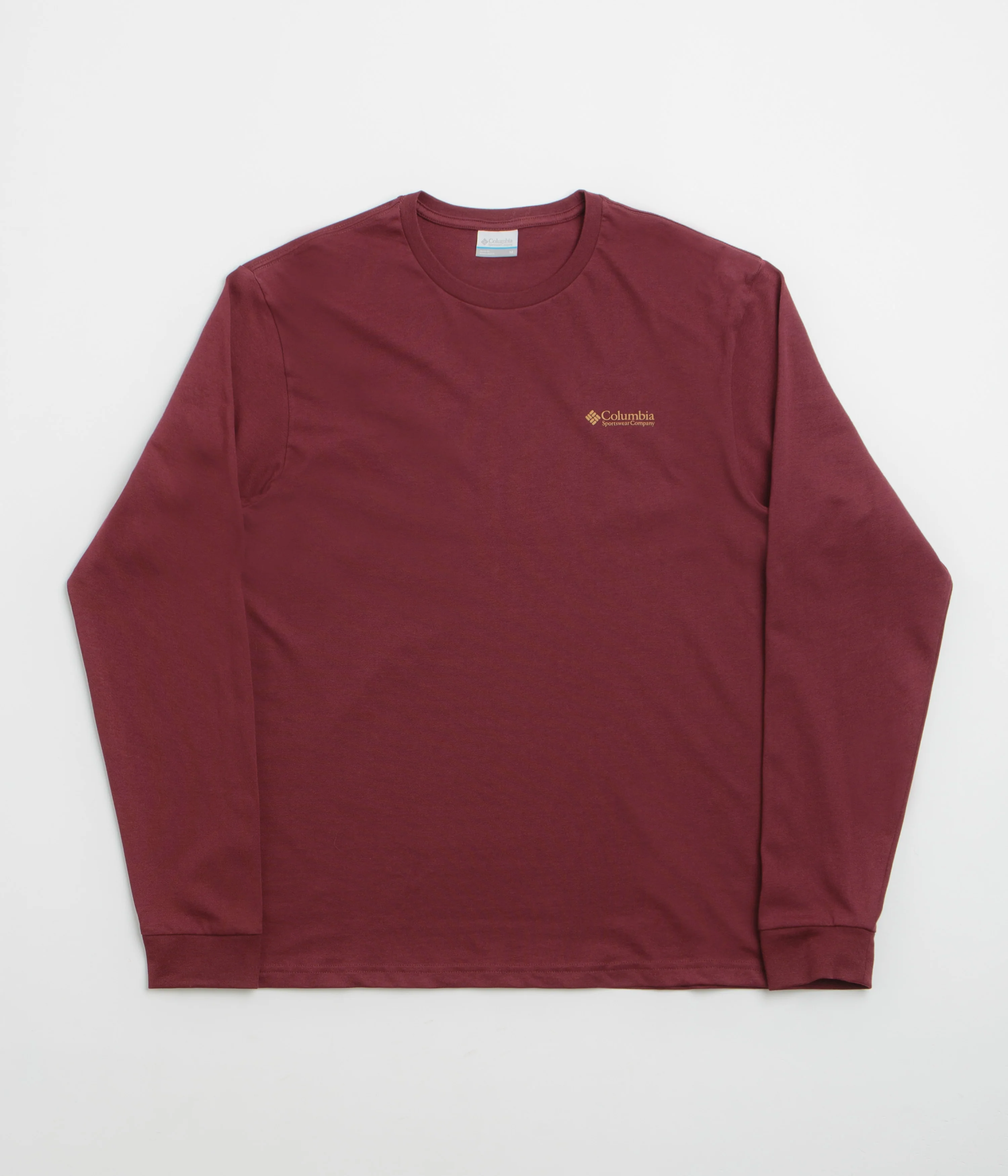 Columbia Explorers Canyon Long Sleeve T-Shirt - Rich Wine / Branded Blanket - Image 2