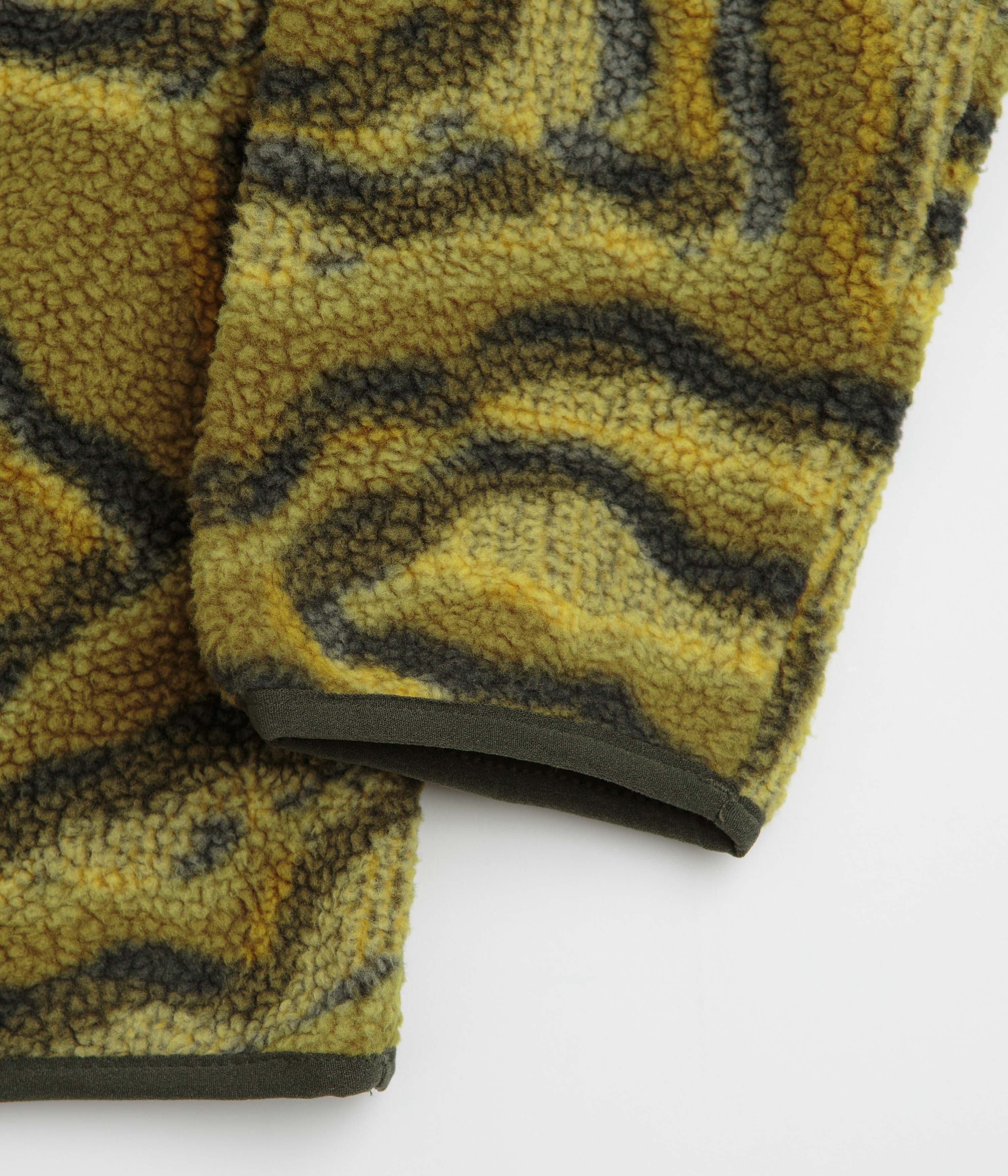 Columbia Helvetia II Printed Half Snap Fleece - Mossy Green / Topoglitch - Image 6
