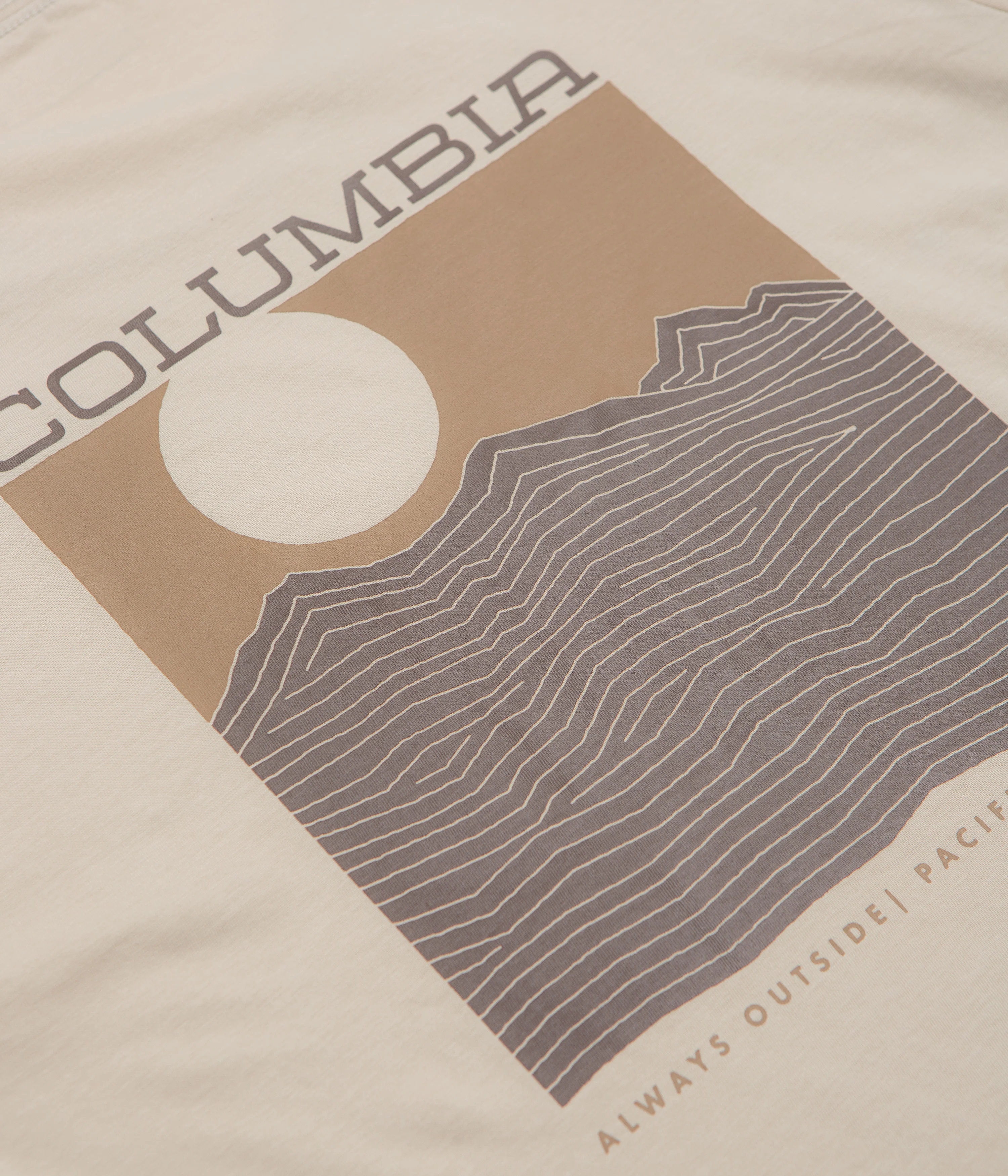 Columbia Rapid Ridge Back Graphic II T-Shirt - Dark Stone / Framed Landscape - Image 4