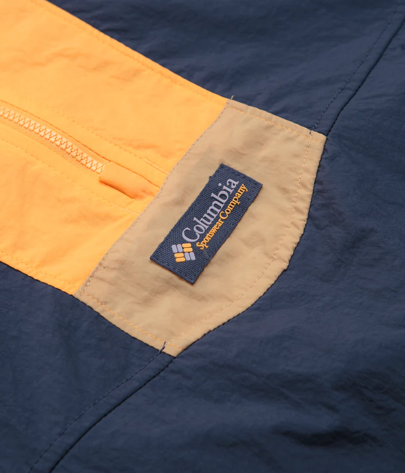 Columbia Riptide II Retro Windbreaker Anorak - Nocturnal / Summer Orange - Image 5