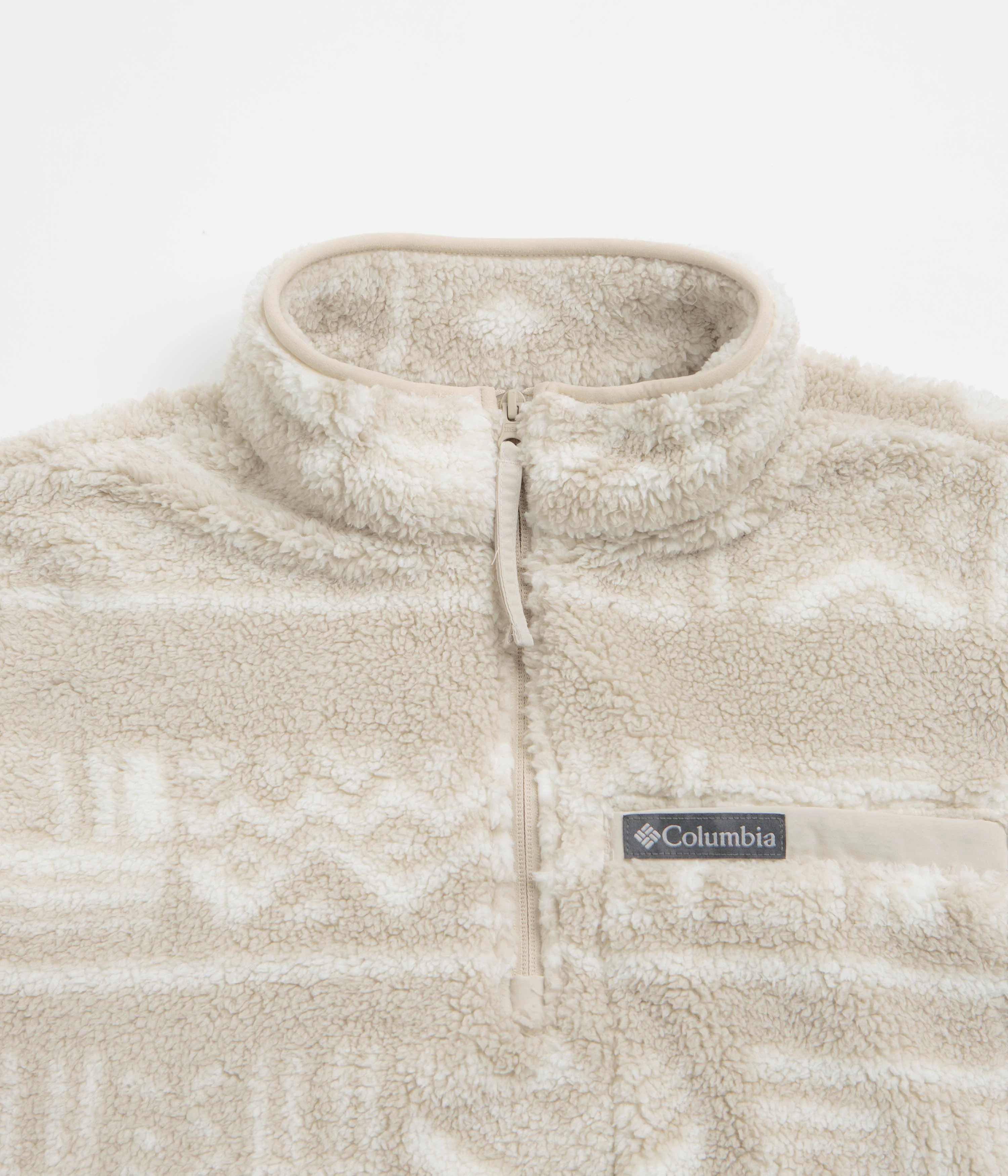 Columbia Rugged Ridge High Pile Half Zip Fleece - Dark Stone / Deschutes Days - Image 2