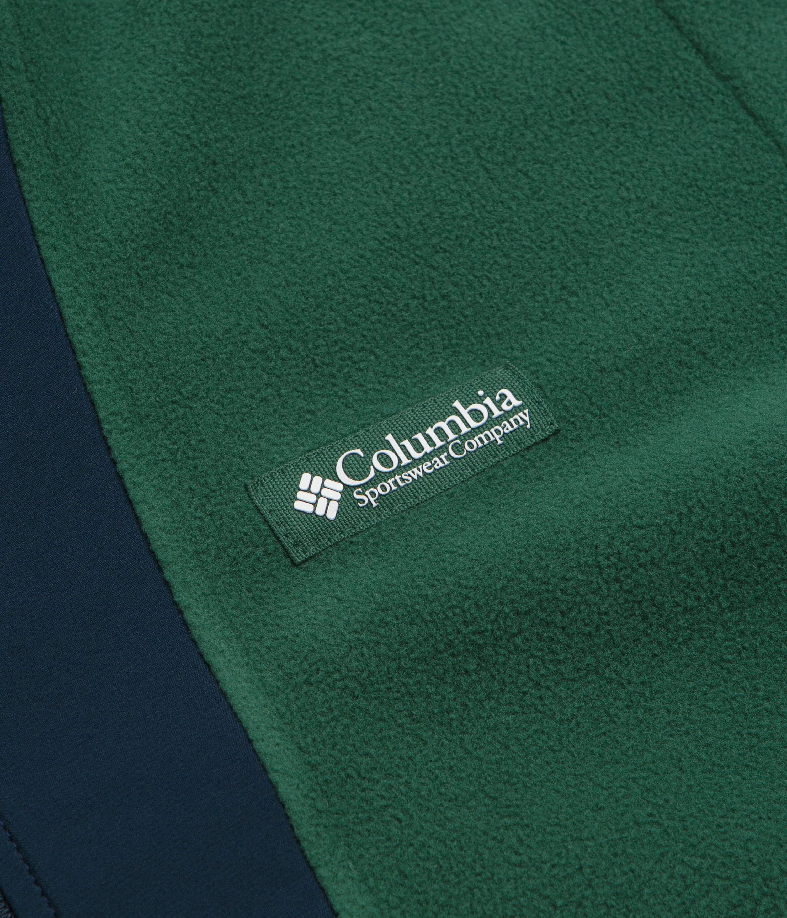 Columbia Sequoia Grove Half Zip Fleece - Rain Forest / Collegiate Navy - Image 3