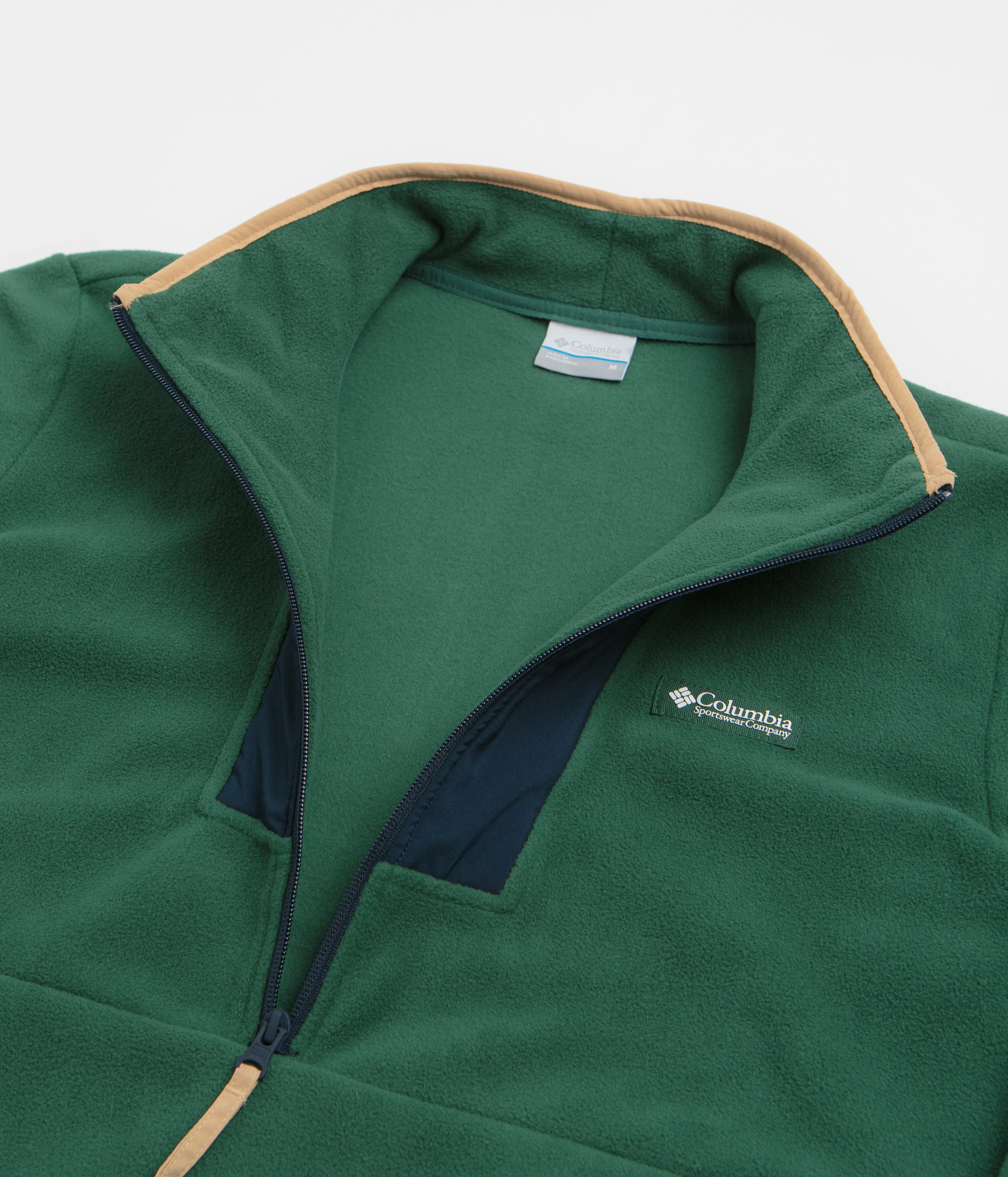 Columbia Sequoia Grove Half Zip Fleece - Rain Forest / Collegiate Navy - Image 4