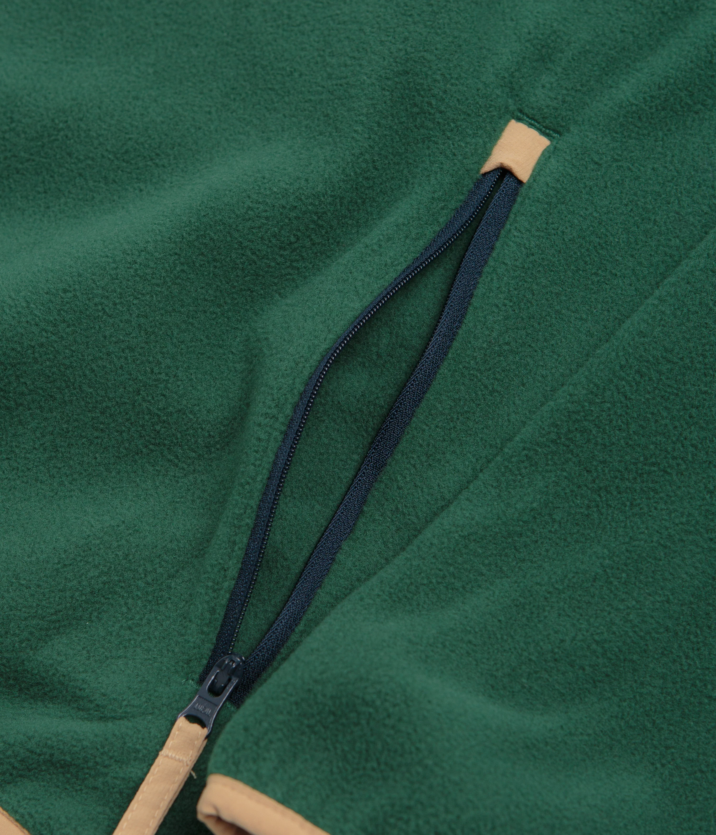 Columbia Sequoia Grove Half Zip Fleece - Rain Forest / Collegiate Navy - Image 5