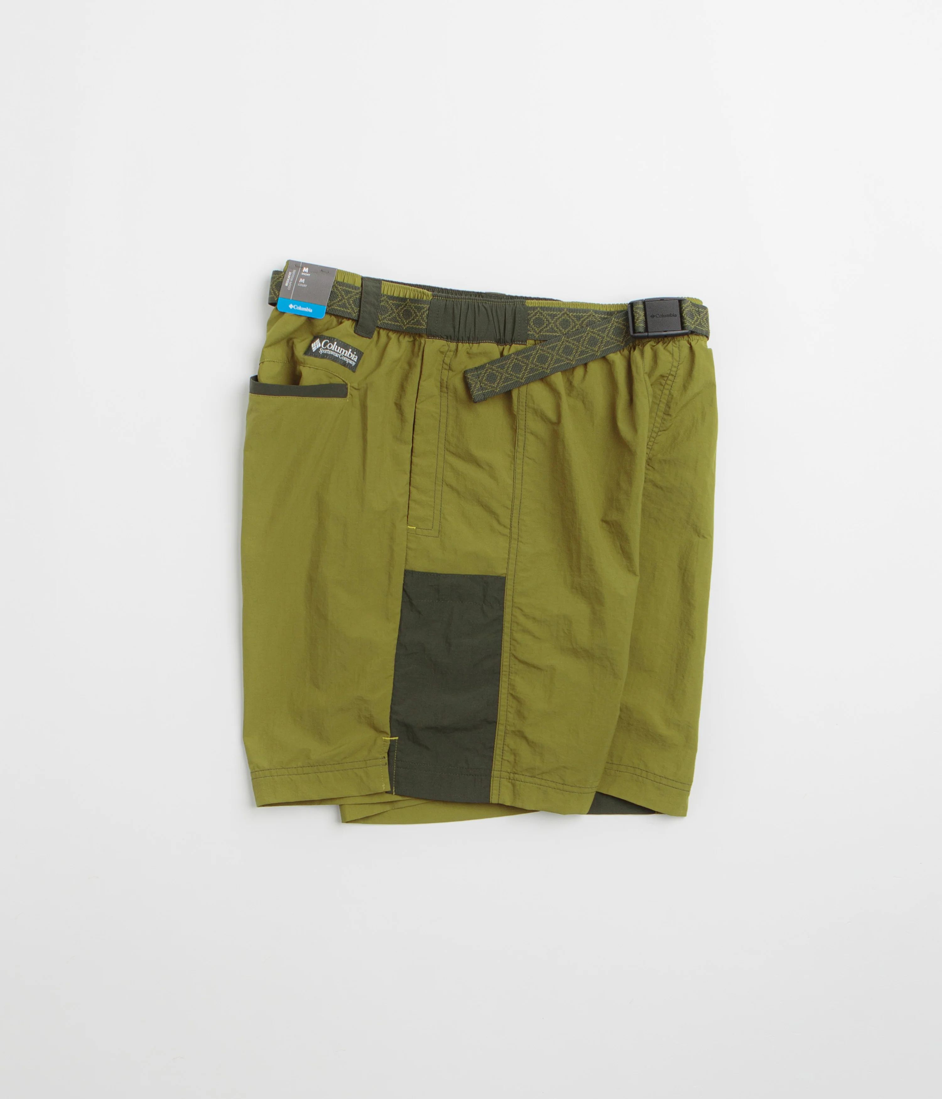 Columbia Sequoia Grove Woven 7" Shorts - Mossy Green / Greenscape - Image 2