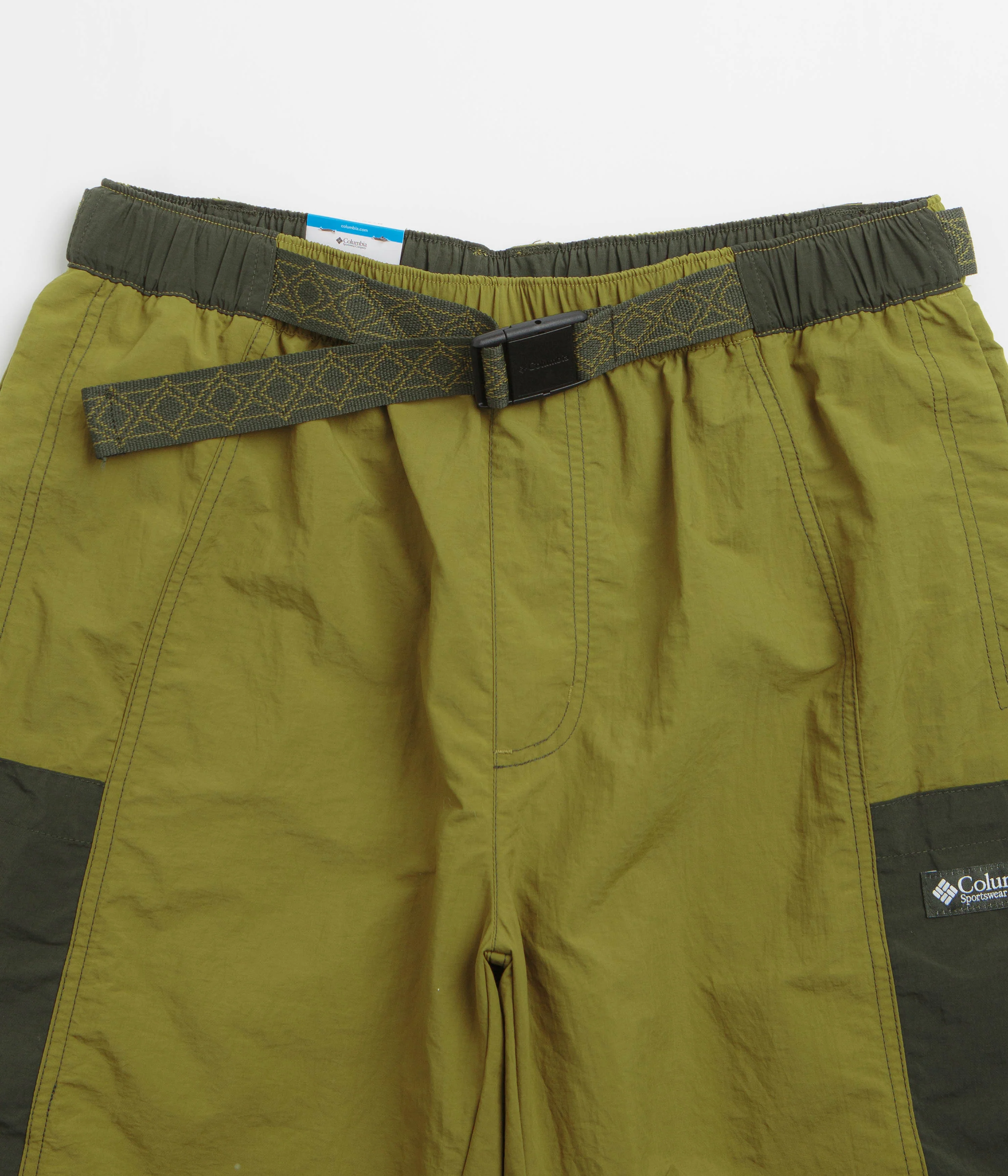 Columbia Sequoia Grove Woven 9" Shorts - Mossy Green / Greenscape - Image 4