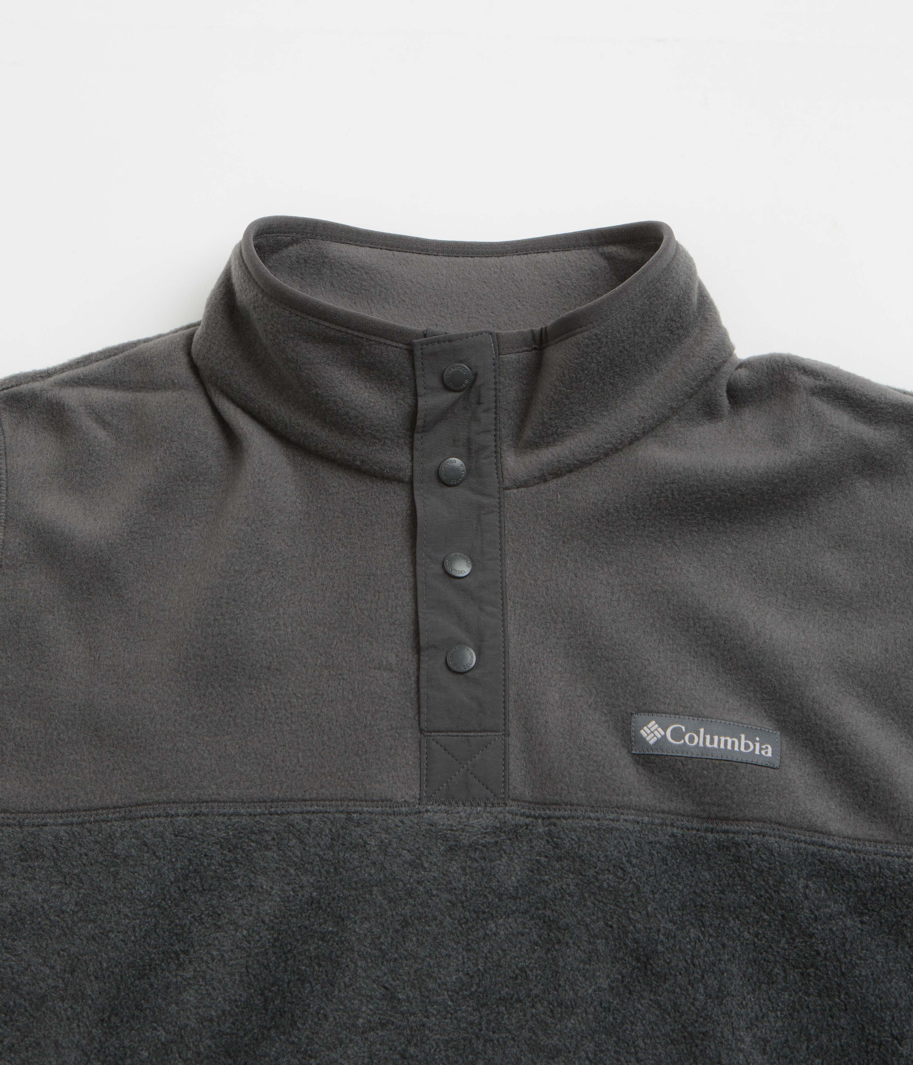 Columbia Steens Mountain II Half Snap Fleece - Charcoal Heather / Shark - Image 2