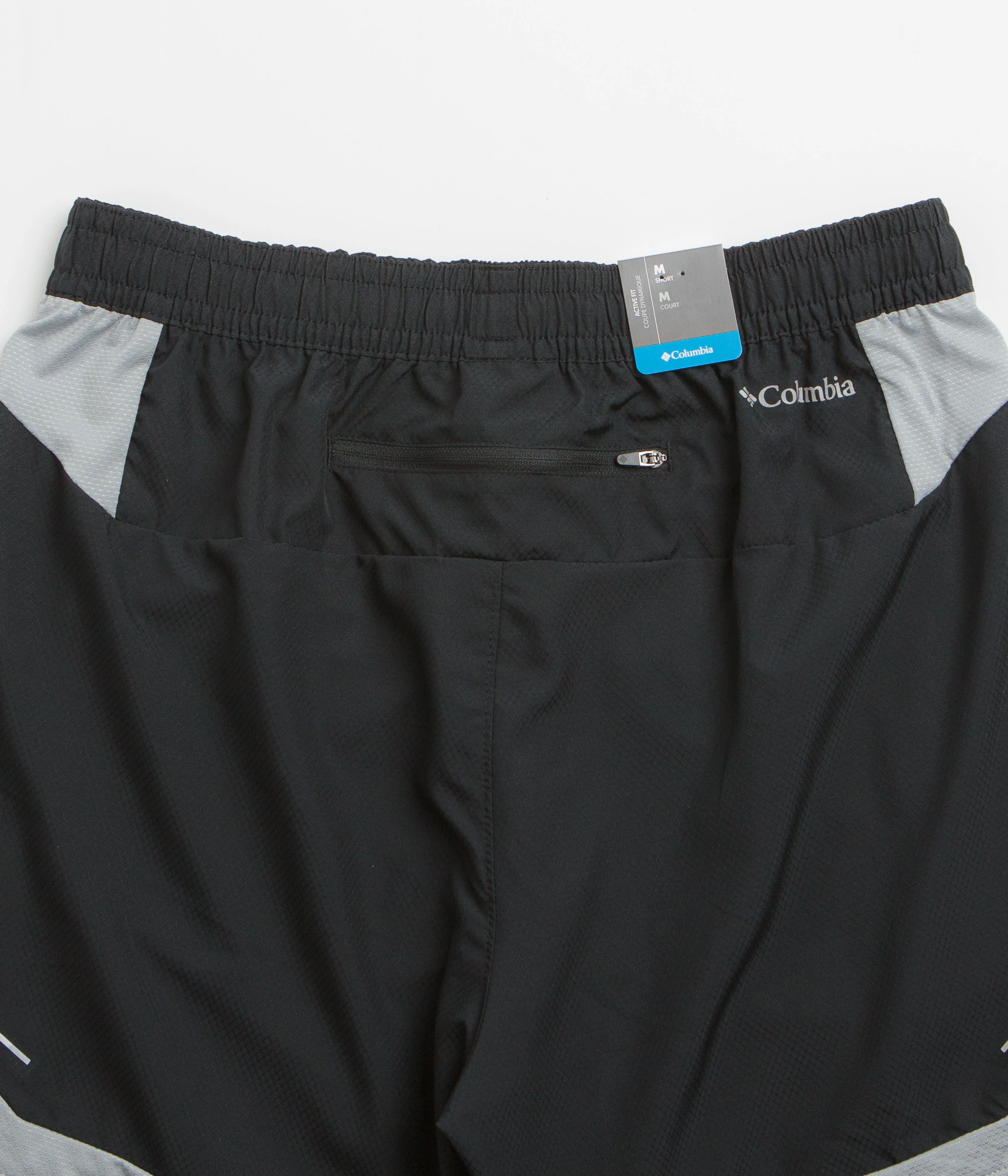 Columbia Three Pitch 5" Shorts - Black / Columbia Grey - Image 5