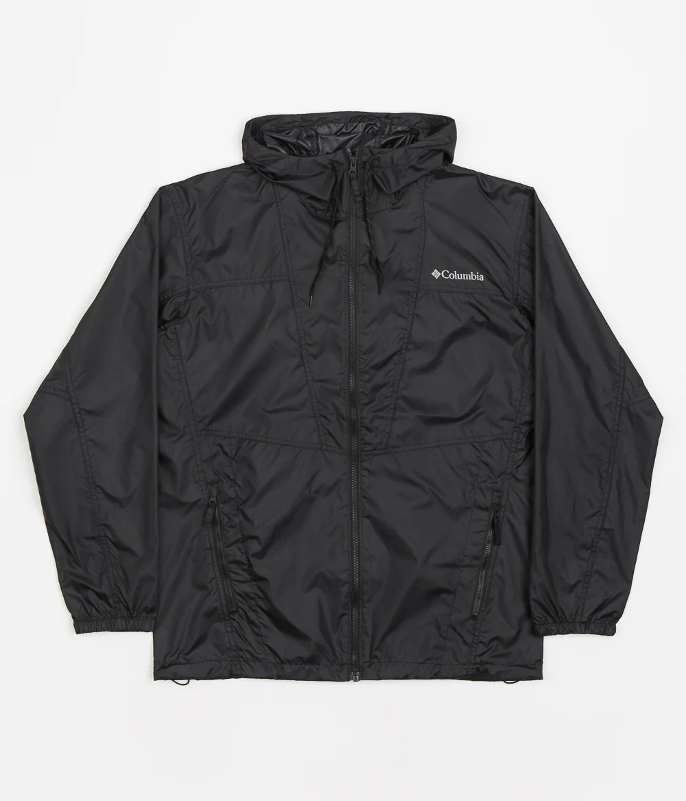 Columbia Trail Traveler Windbreaker Jacket - Black