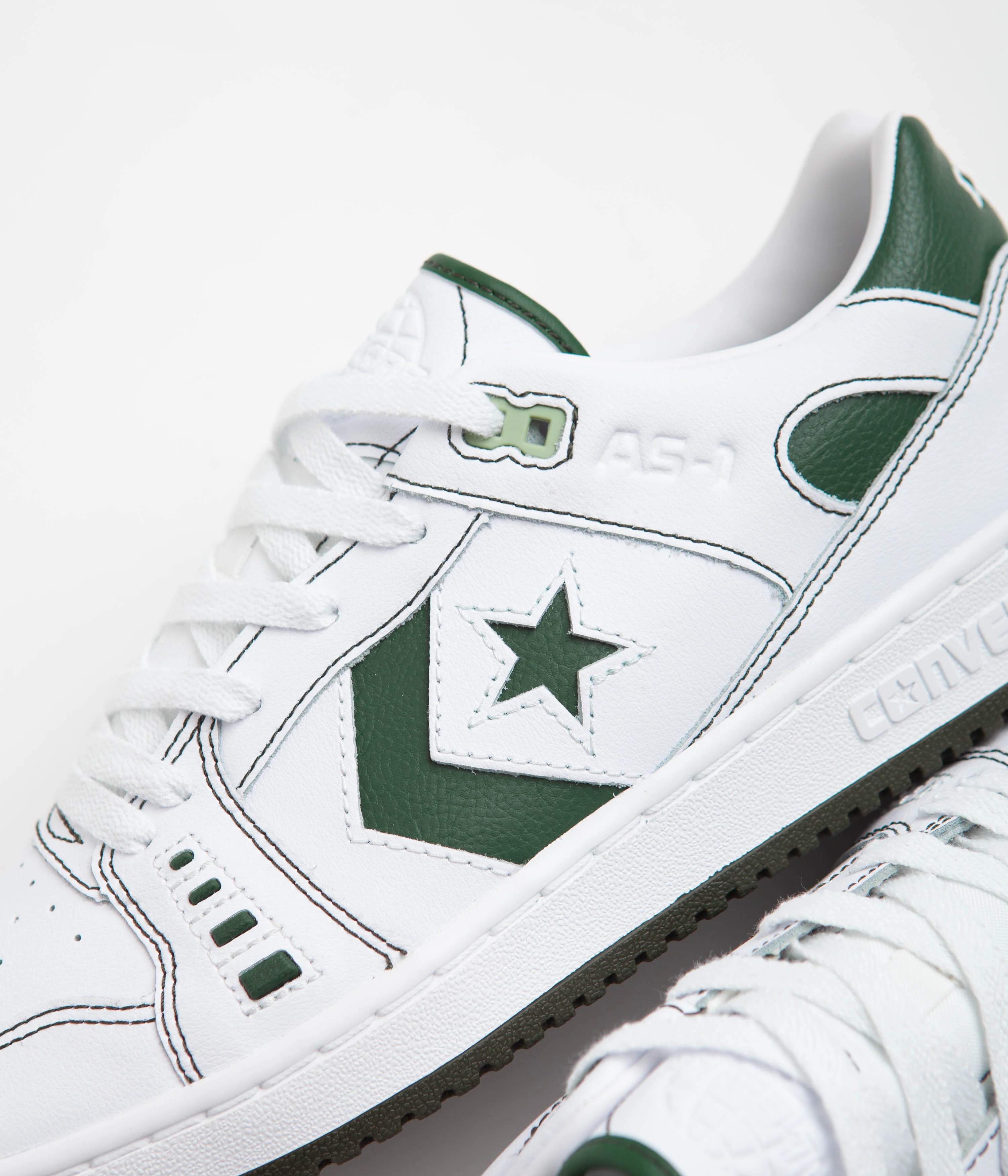 Converse AS-1 Pro Ox Shoes - White / Fir / White - Image 3