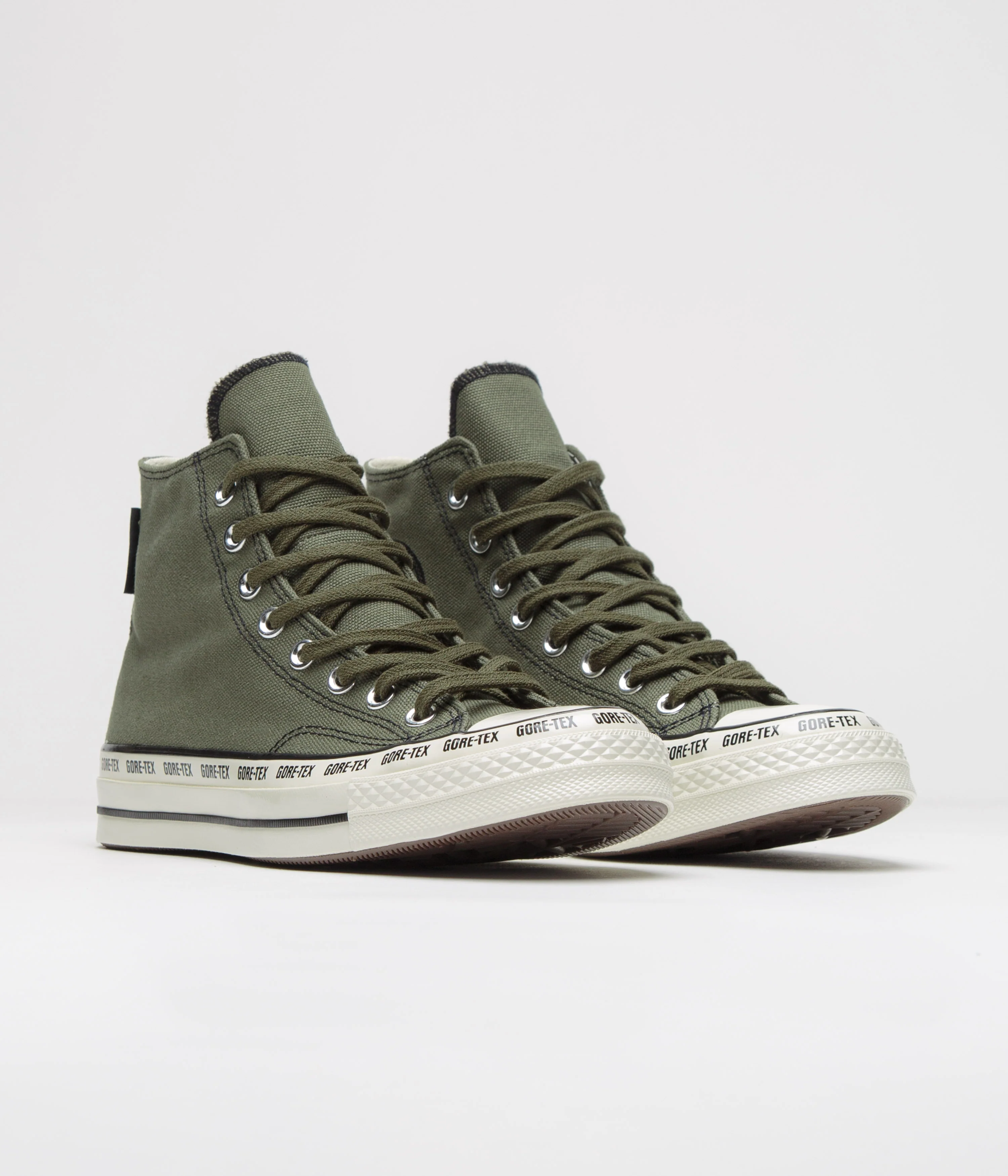 Converse Chuck 70 Hi Gore-Tex Shoes - Utility / Black / Egret - Image 2