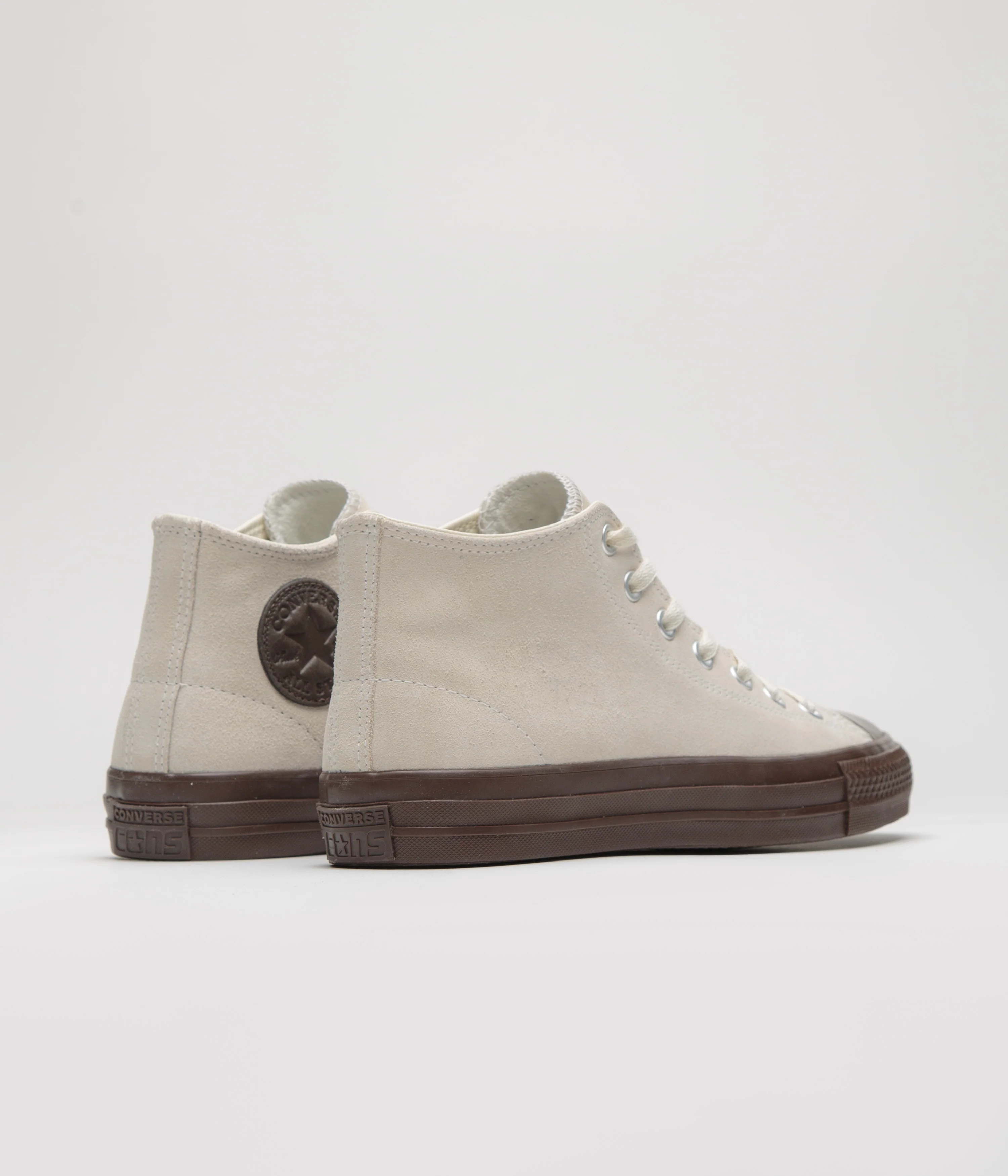 Converse Cons CTAS Pro Mid Shoes - Egret / Brown / Egret - Image 3