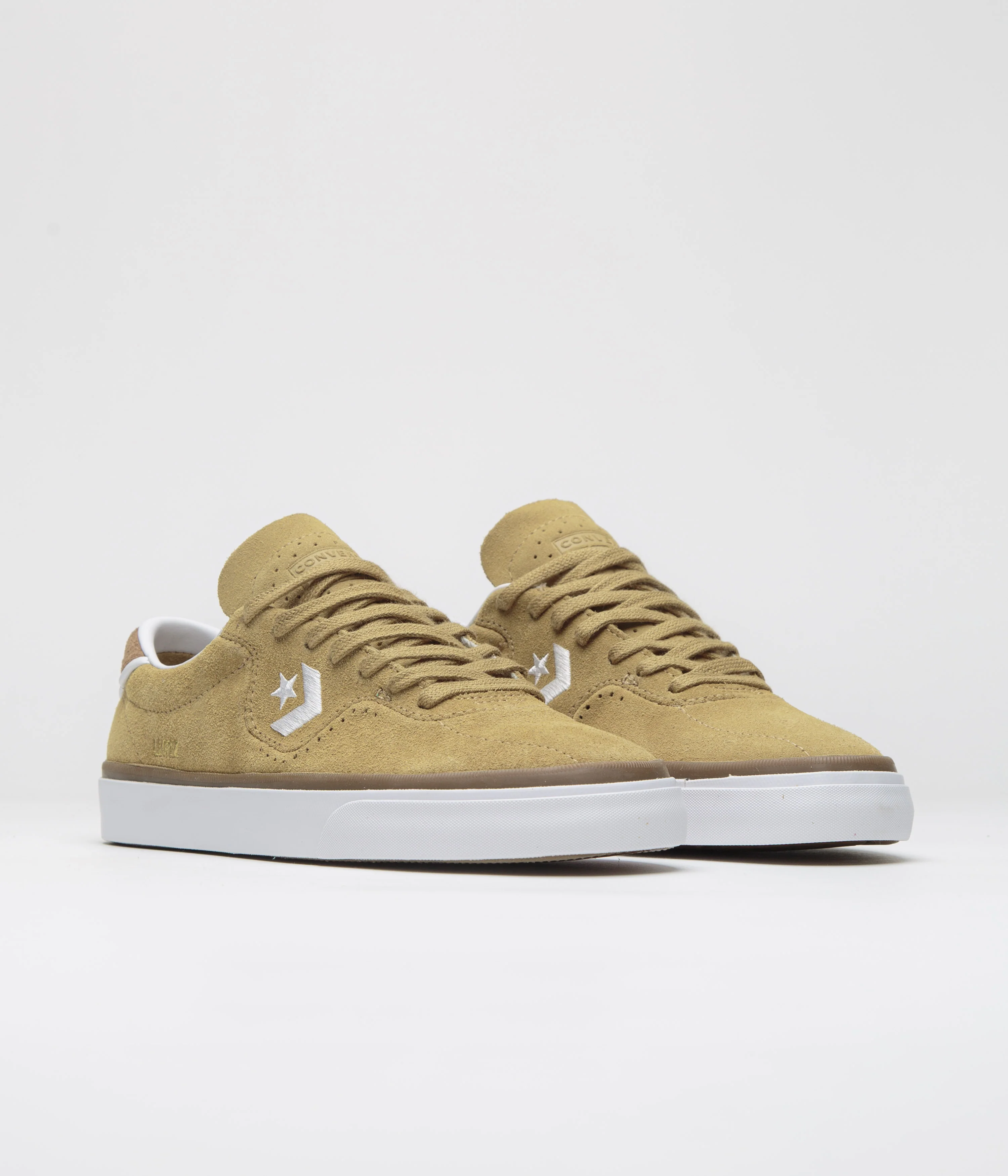 Converse Cons Louie Lopez Pro Ox Shoes - Toadstool Tan / Dark Whiskey - Image 2