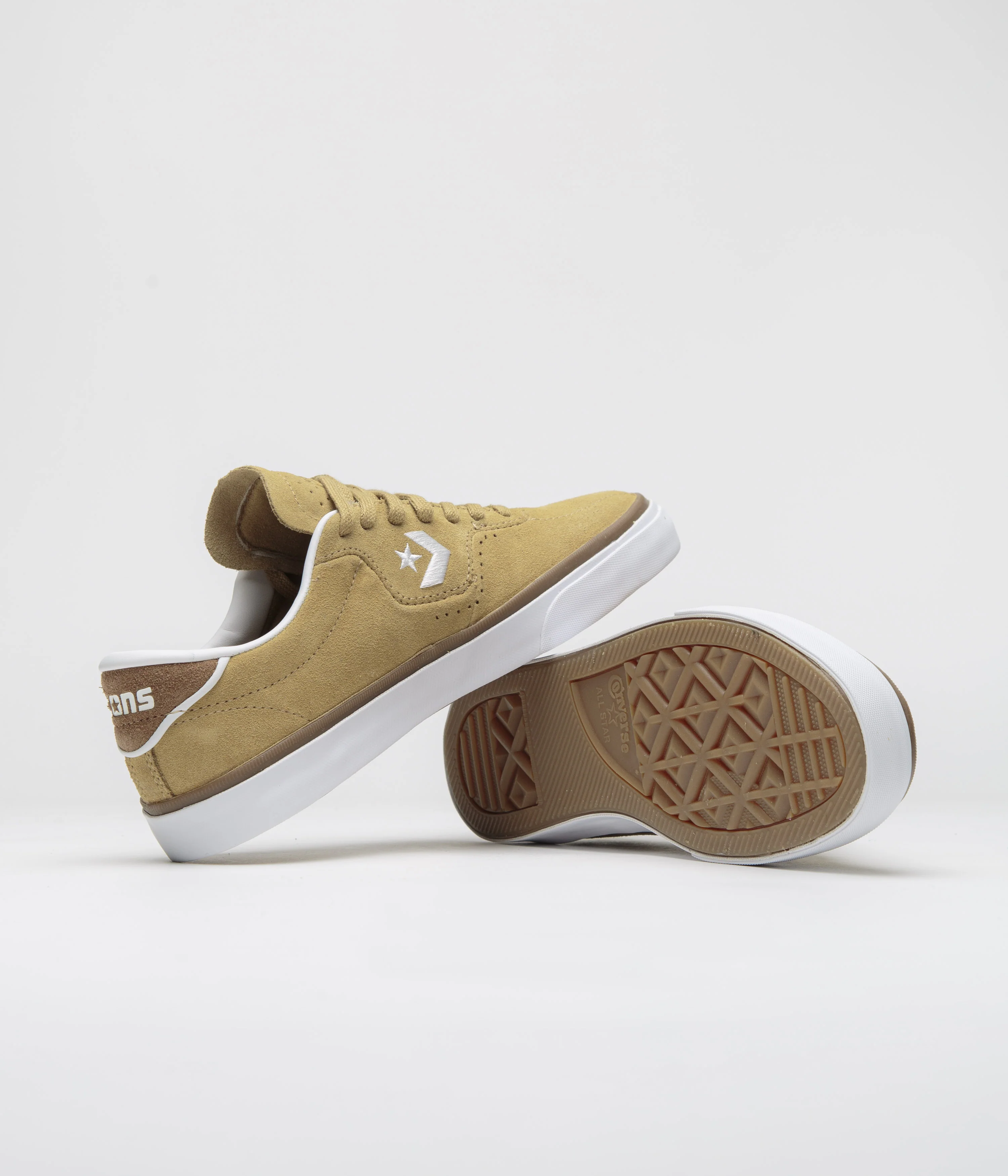 Converse Cons Louie Lopez Pro Ox Shoes - Toadstool Tan / Dark Whiskey - Image 5