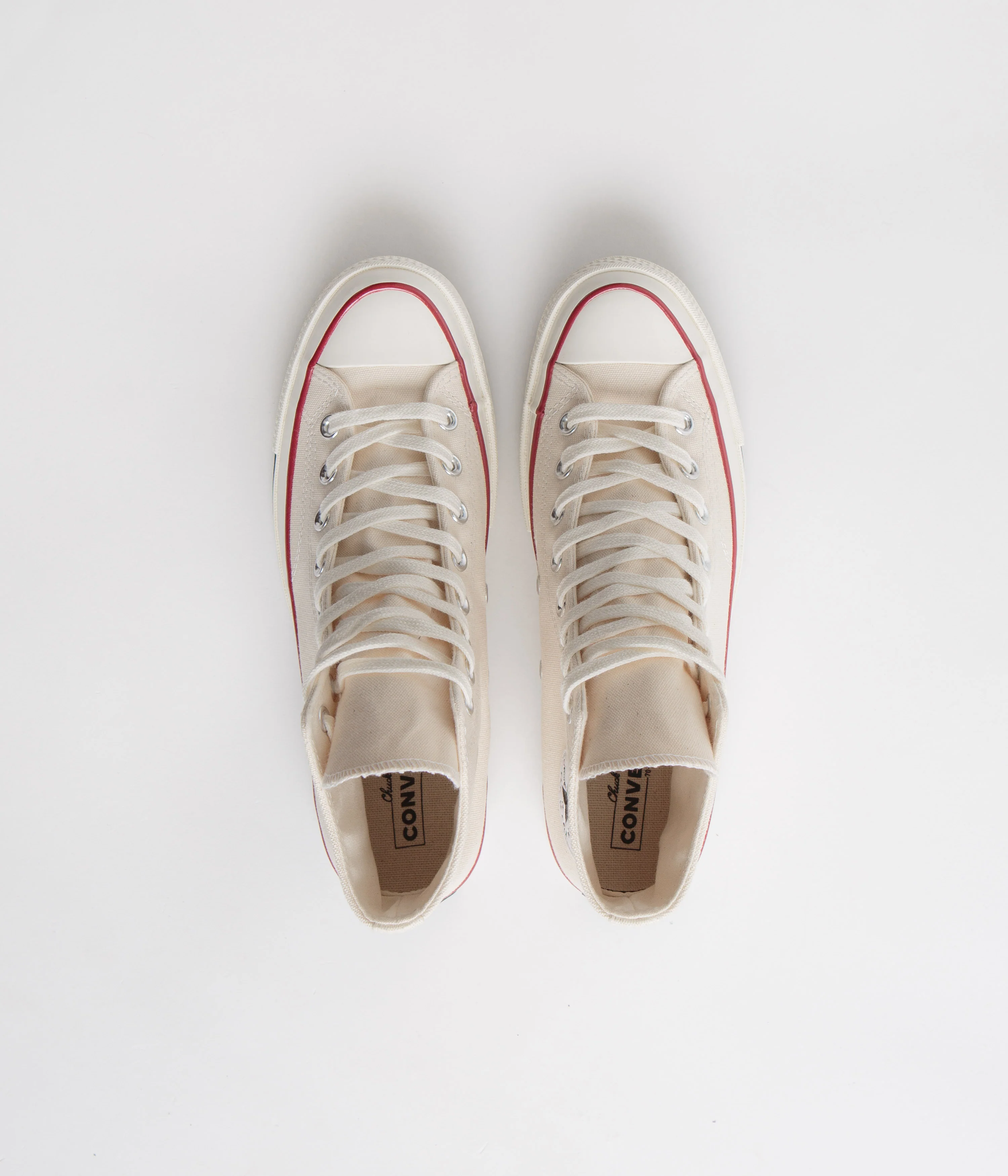 Converse CTAS 70's Hi Shoes - Parchment / Garnet / Egret - Image 7