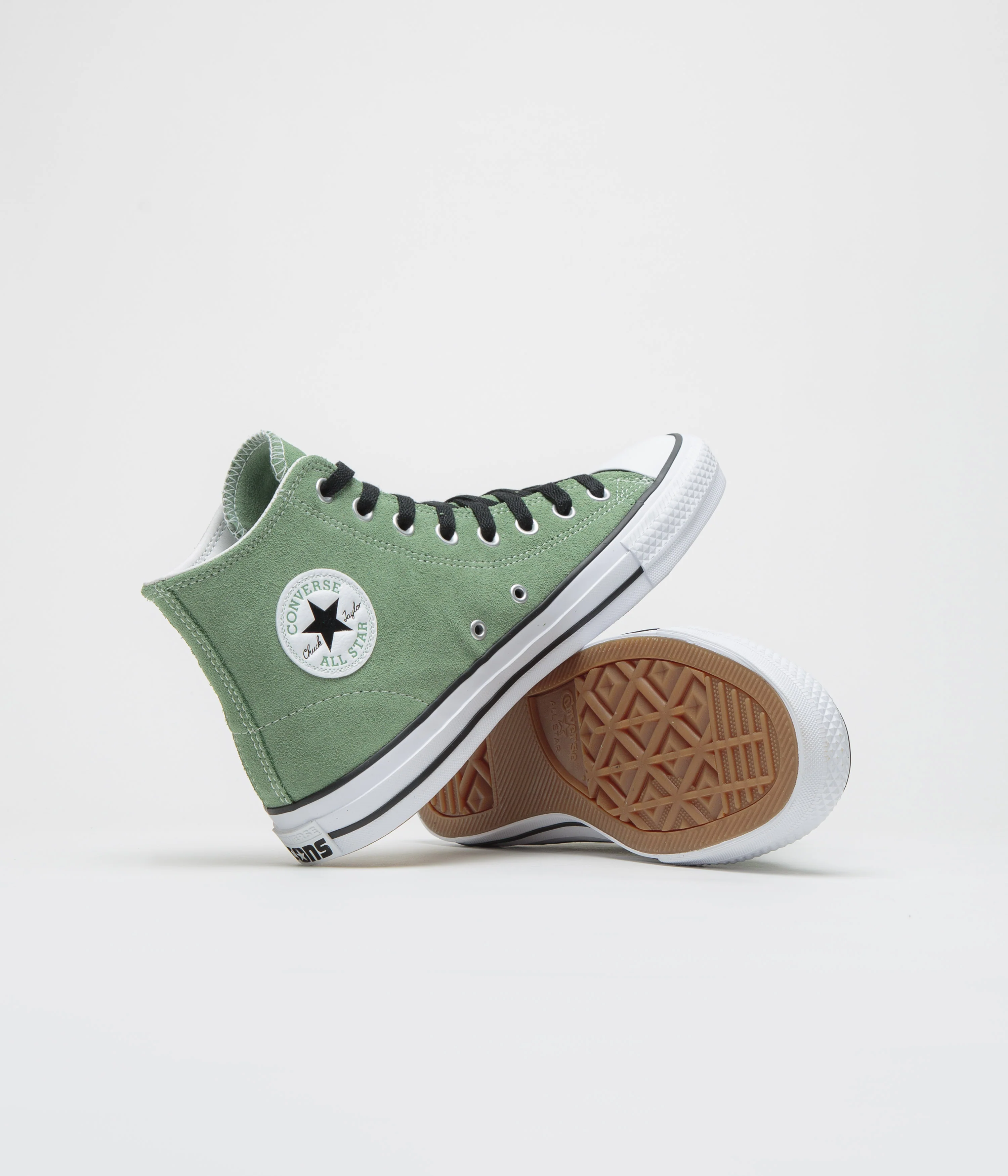 Converse CTAS Pro Hi Shoes - Foothill Green / Black / White - Image 4