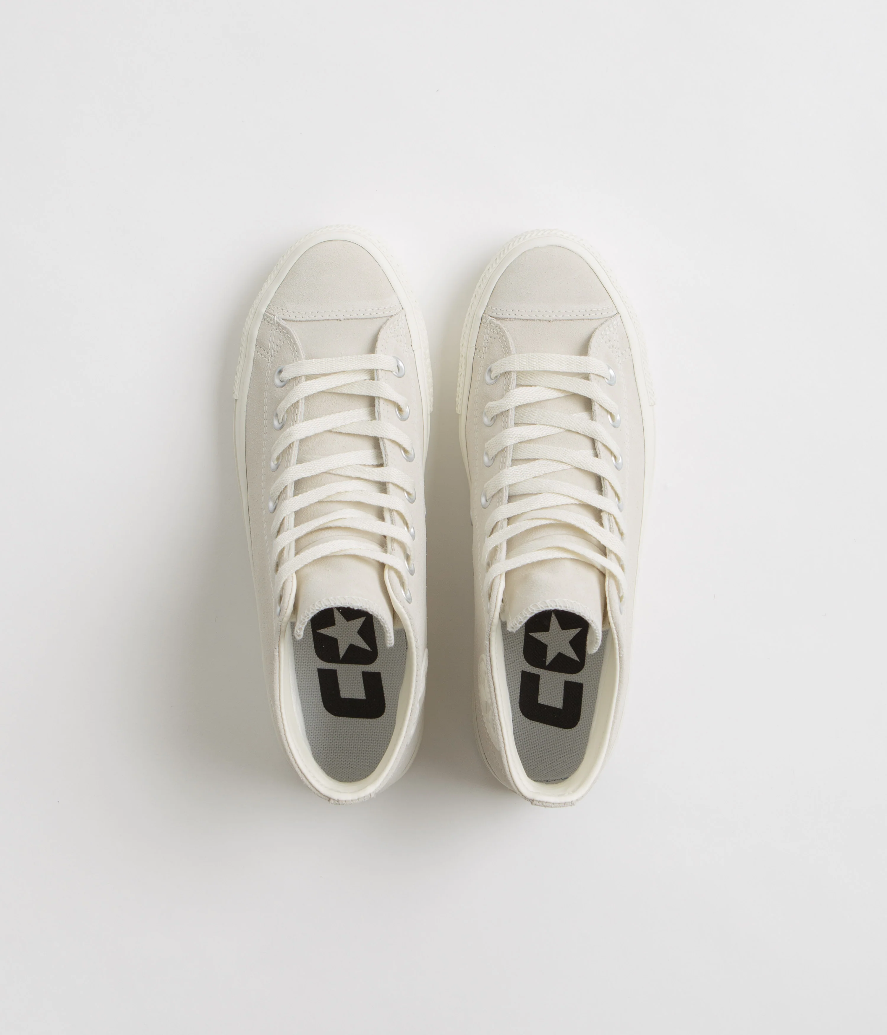 Converse CTAS Pro Mid Shoes - Egret / Egret / Egret - Image 7