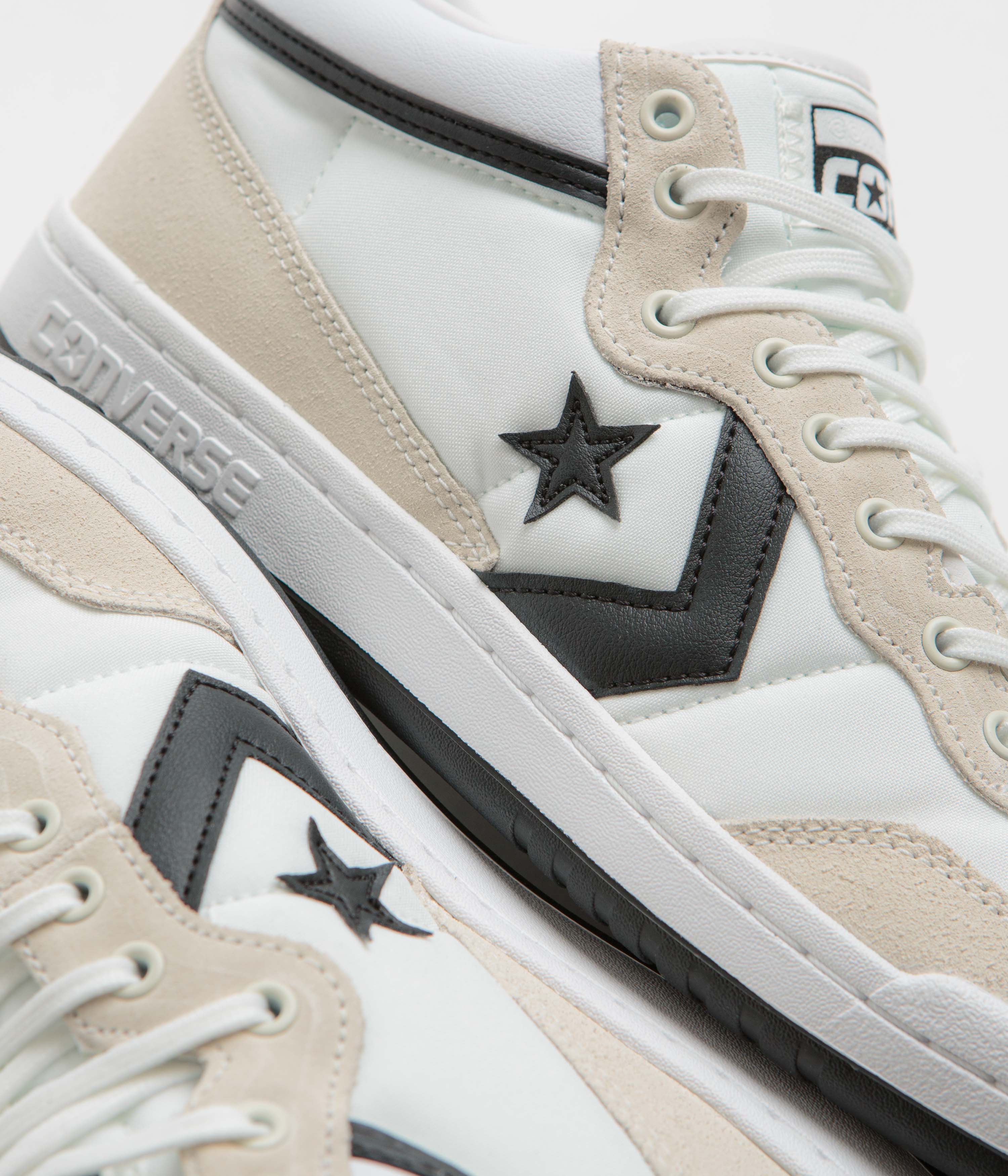Converse Fastbreak Pro Mid Shoes - White / Black / Egret - Image 3